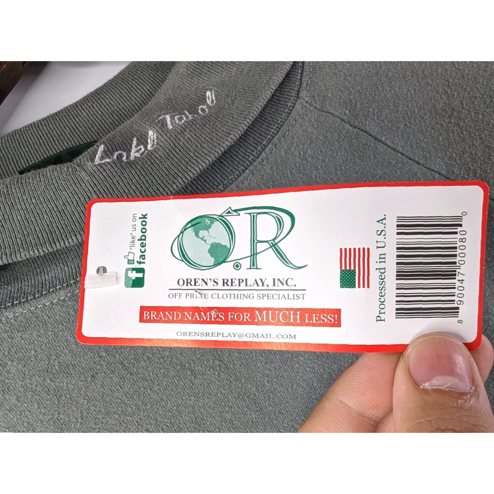 Vintage Alps Womens Sweater Pullover Turtleneck Medium Gray Green 100% Cotton USA Knit Long Sleeve Vintage No Size M / US 6-8 / IT 42-44 - 3 Thumbnail