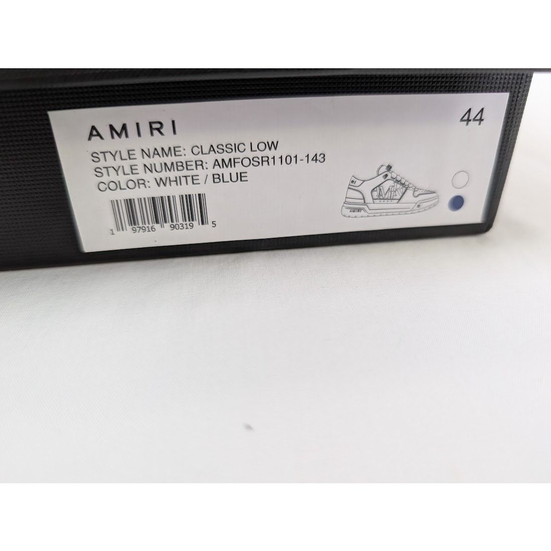 Amiri o1rshd1 Classic Low top Sneakers in White/Blue Size US 11 / EU 44 - 23 Thumbnail