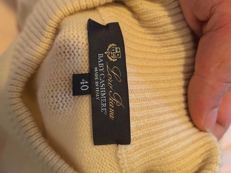Loro Piana LORO PIANA Beige Cashmere Sweater Size XS / US 0-2 / IT 36-38 - 3 Thumbnail
