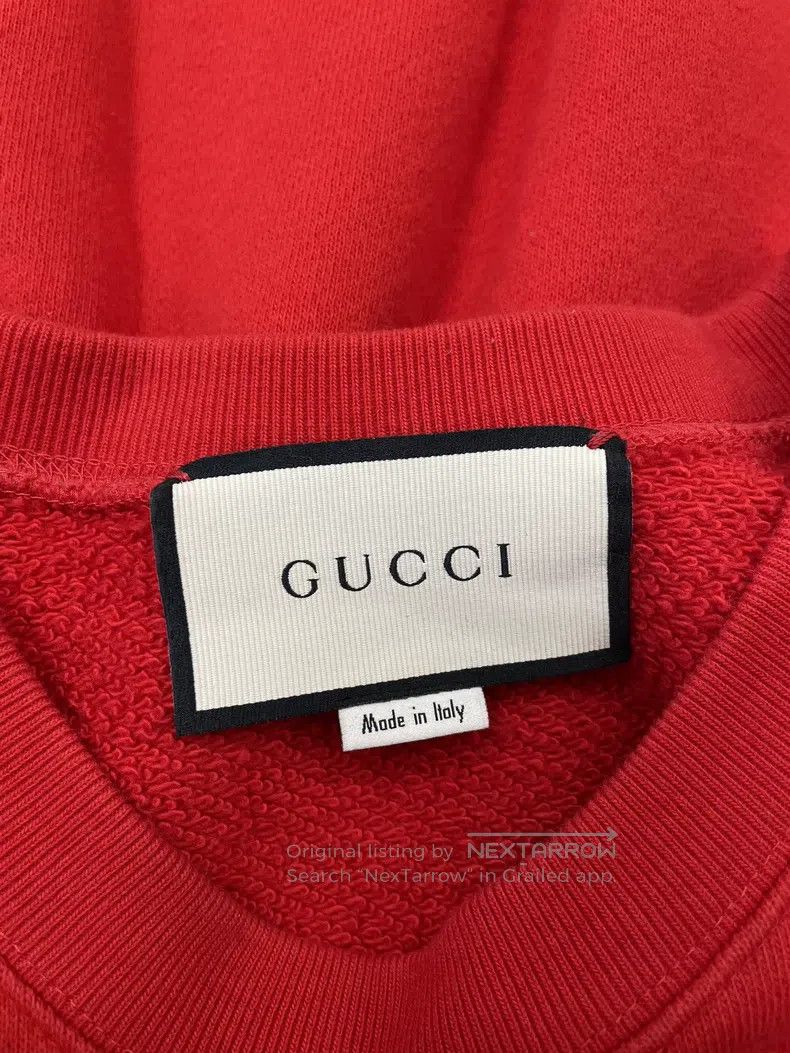 Gucci Gucci Red sequin flying saucer letter logo sweatshirt Size S / US 4 / IT 40 - 4 Thumbnail