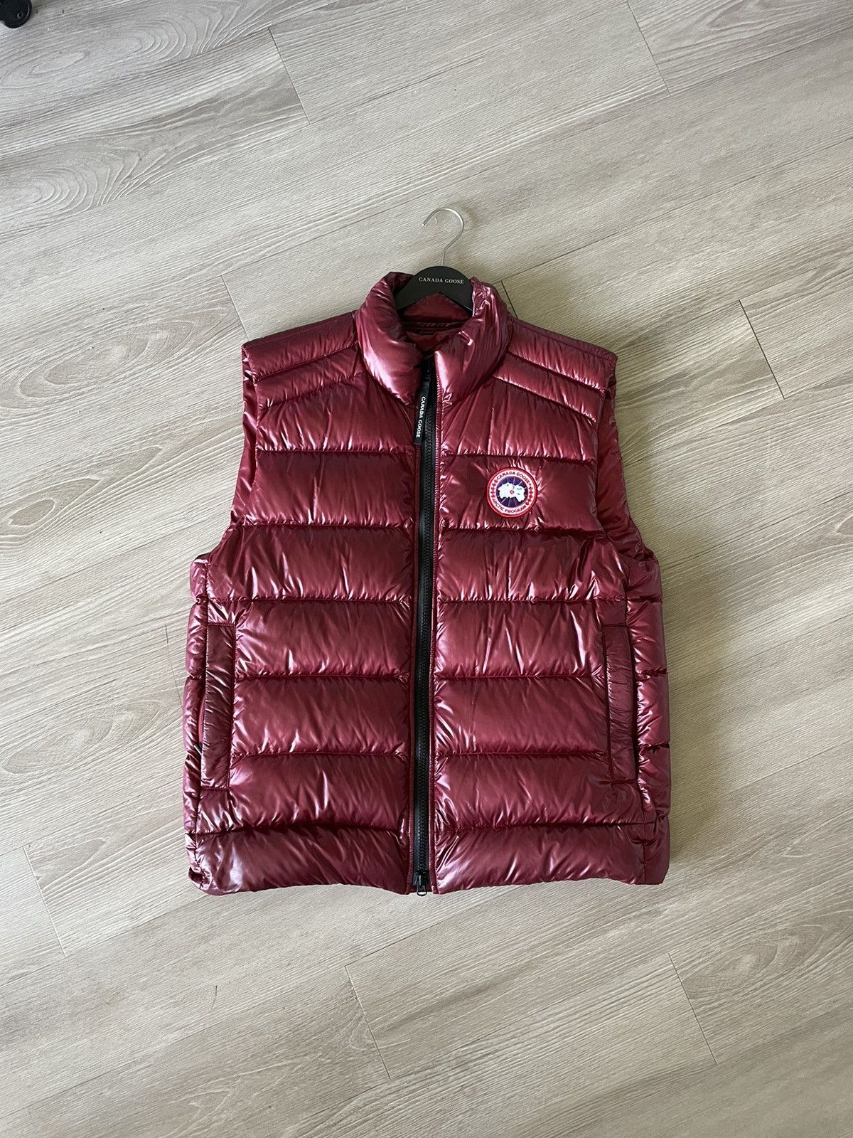 Image of Canada Goose Crofton Vest in Burgundy, Men's (Size XL)