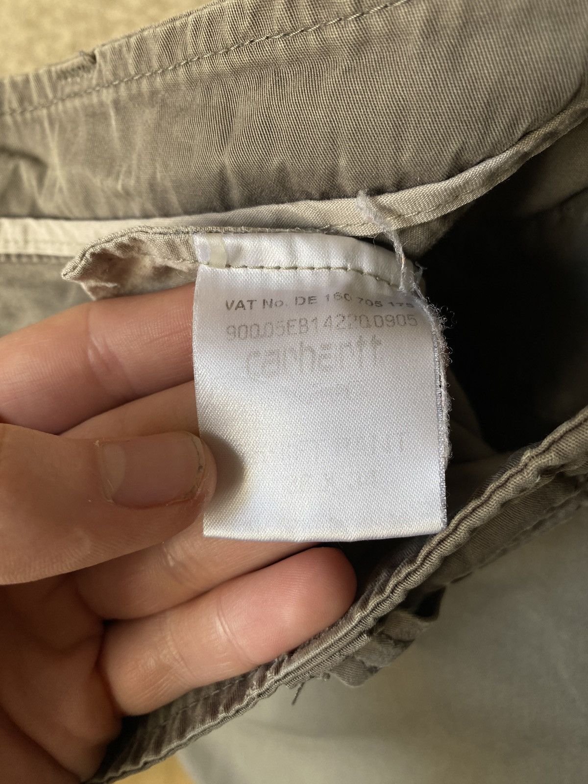 Carhartt × Carhartt Wip × Vintage Vintage Carhartt Cargo Pants Khaki Size US 36 / EU 52 - 12 Thumbnail