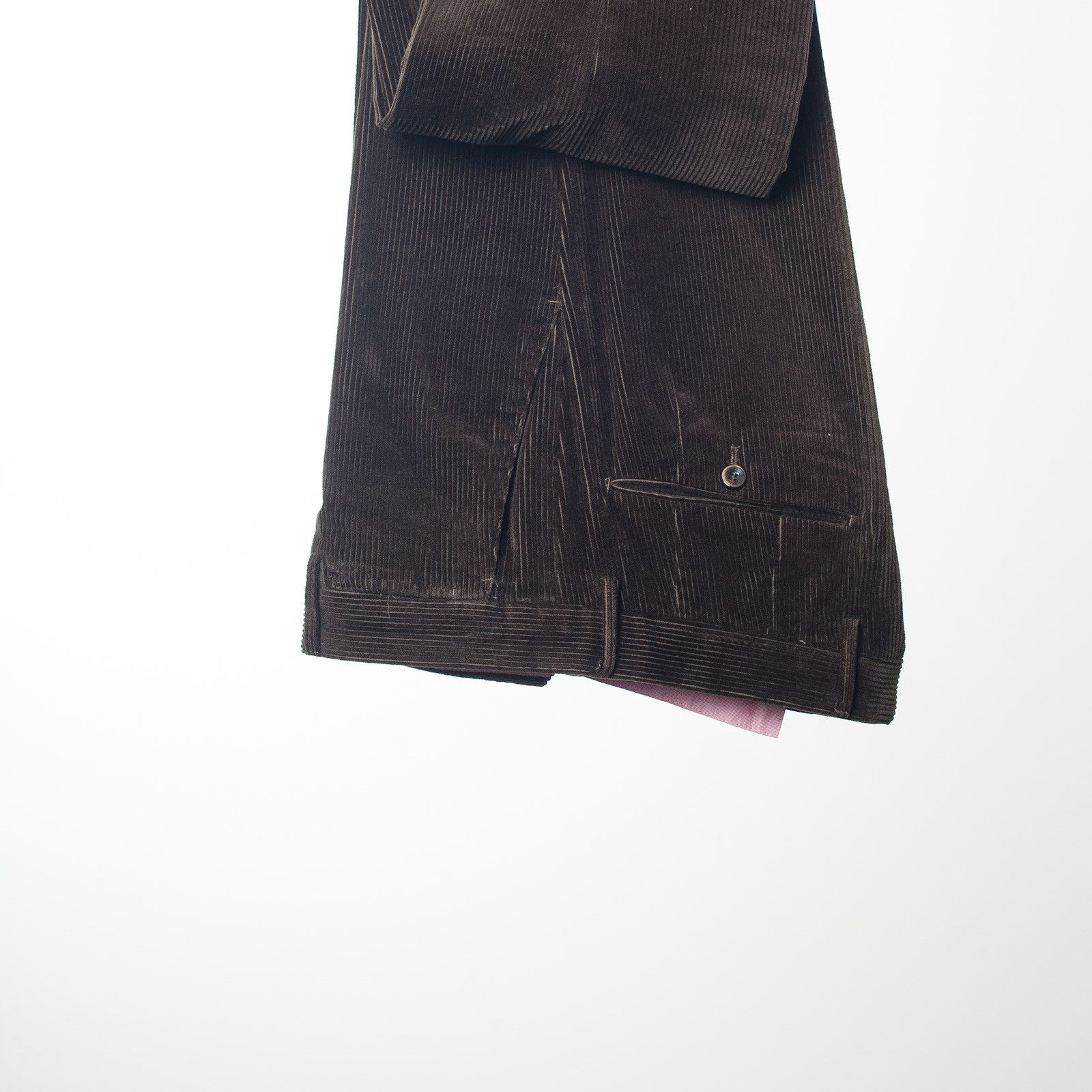 PT Torino PT01 Graven Fit Brown Corduroy Chinos Italy Made EU46 Size US 30 / EU 46 - 3 Thumbnail