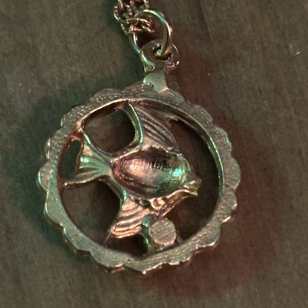 Vintage Vintage fish pendant necklace Size ONE SIZE - 4 Thumbnail