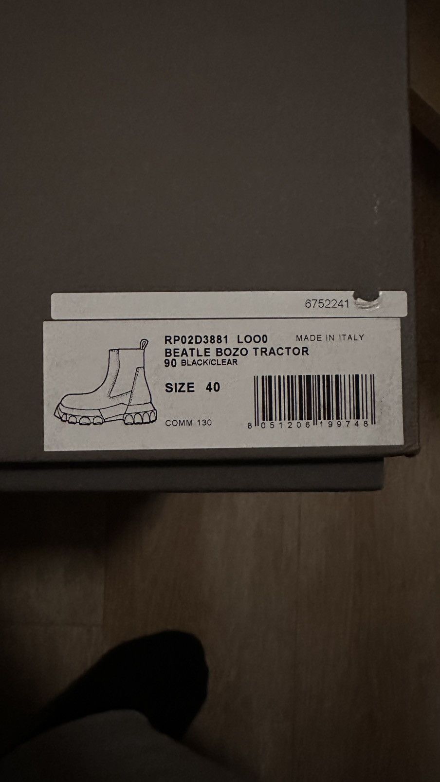 Rick Owens Rick Owens Beatle Bozo Tractor Boot Size US 7 / EU 40 - 8 Thumbnail