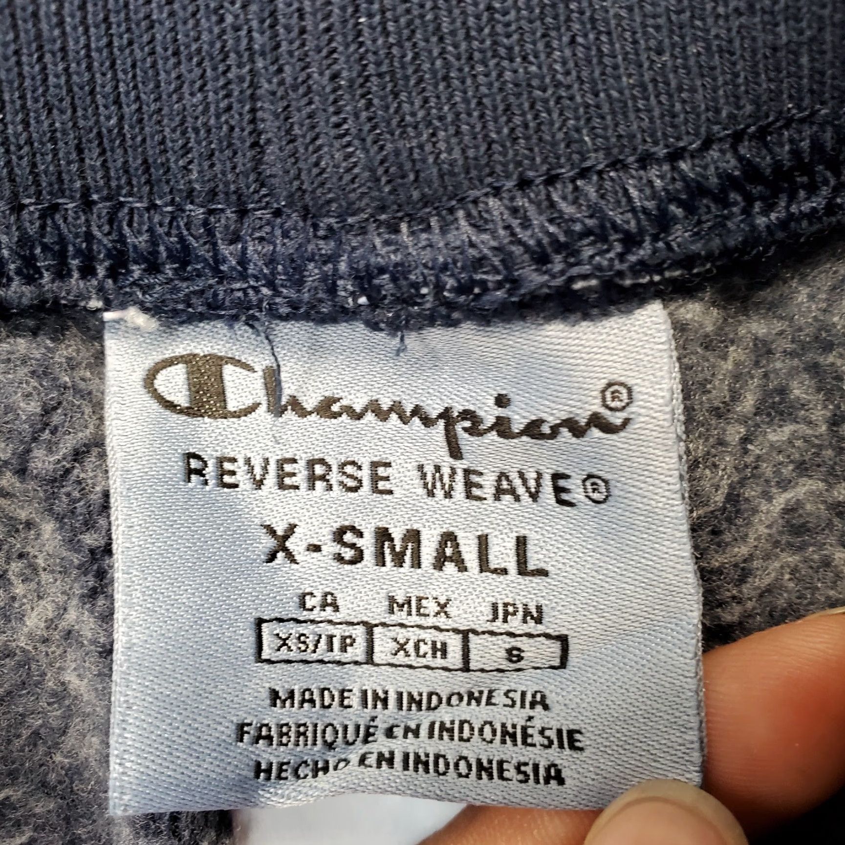 Champion Champion Reverse Weave Jogger Pants Women XS Blue Fleece Lined Comfort Waist Size 26" / US 2 / IT 38 - 7 Thumbnail