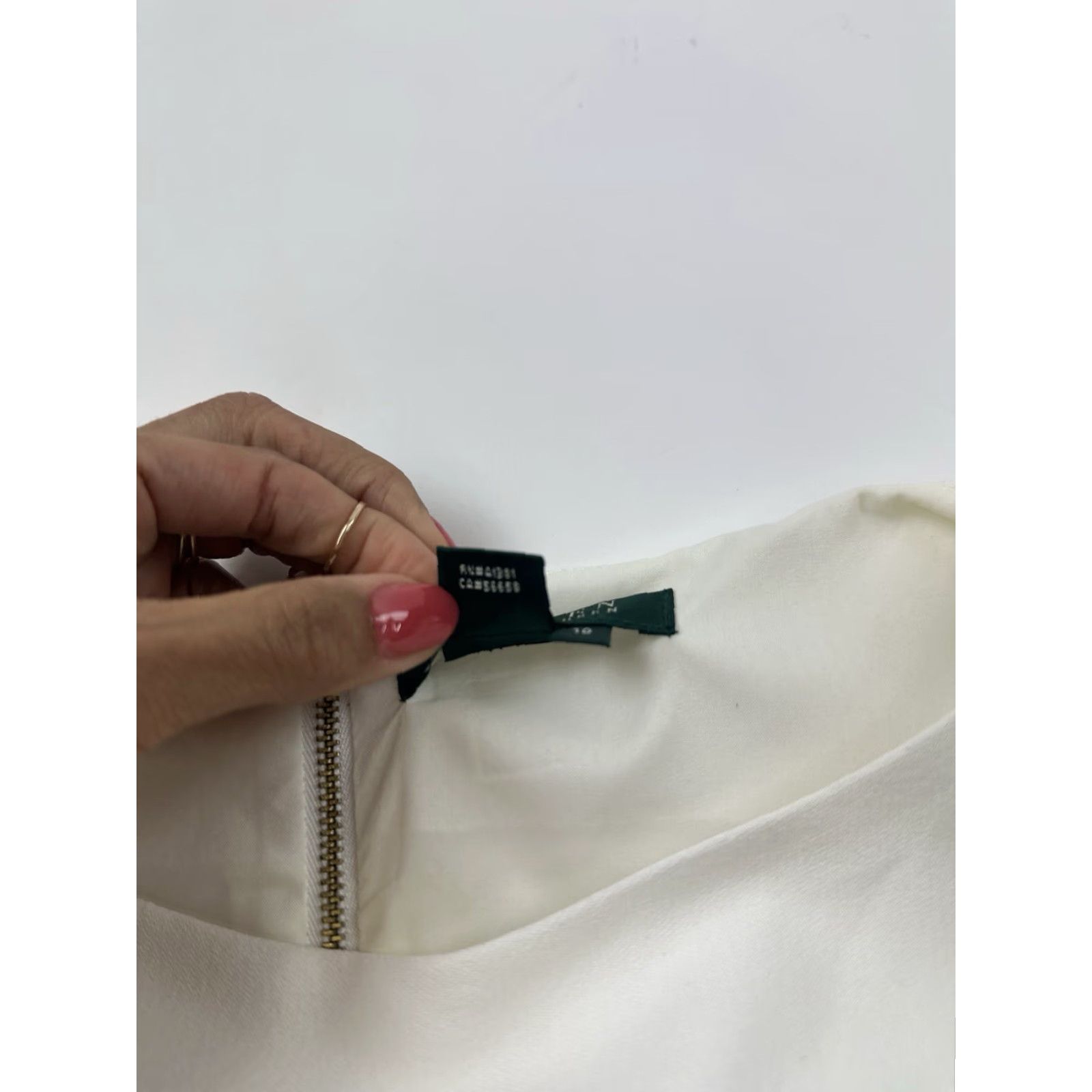 Ralph Lauren Ralph Lauren Dress Women’s 10 Black Ivory Colorblock Midi A-Line Round Neck Sleeveless Pullover Flower Pattern Size L / US 10 / IT 46 - 4 Thumbnail