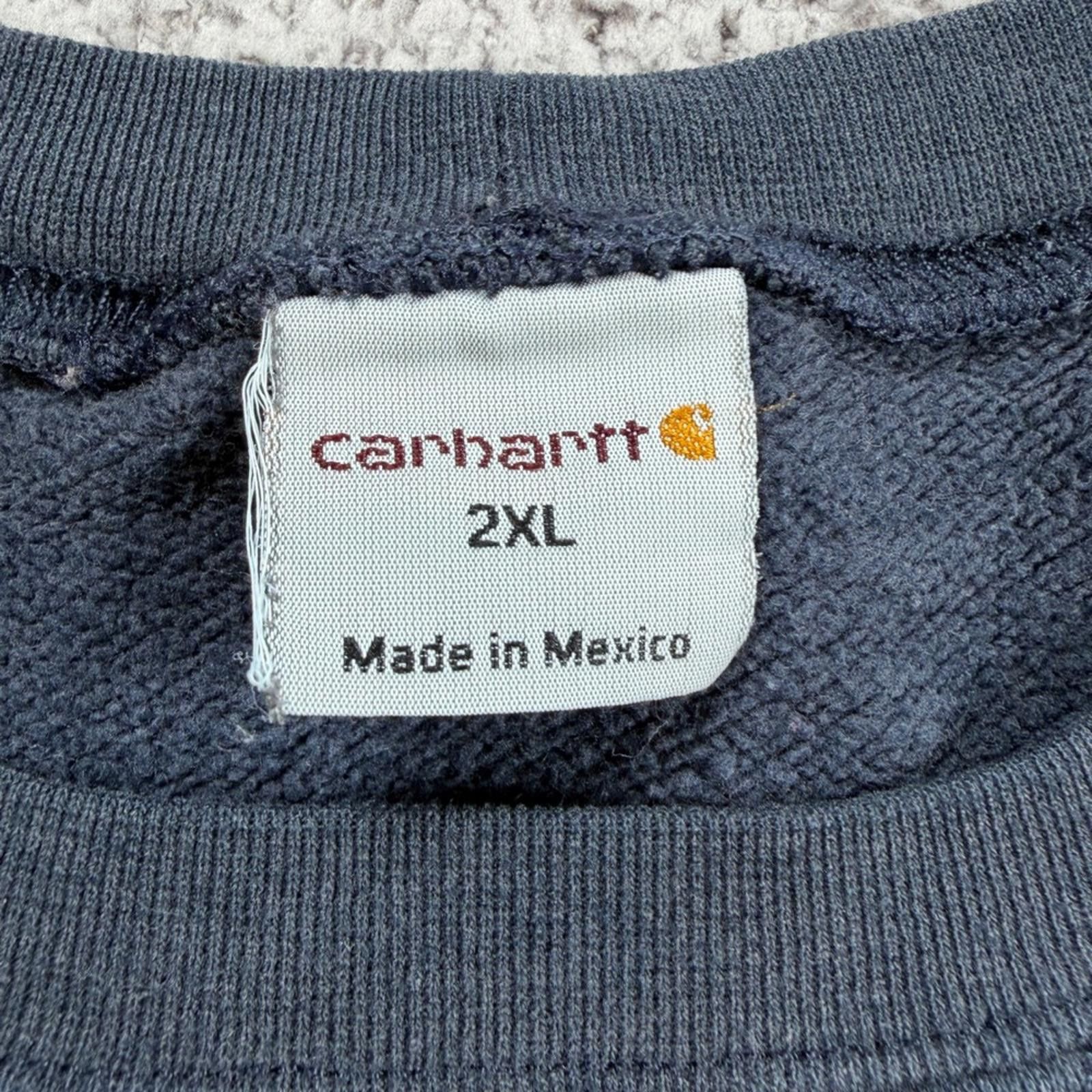 Carhartt Carhartt Mens 2XL Charcoal Gray Crewneck Sweatshirt Relaxed Size US XXL / EU 58 / 5 - 4 Thumbnail