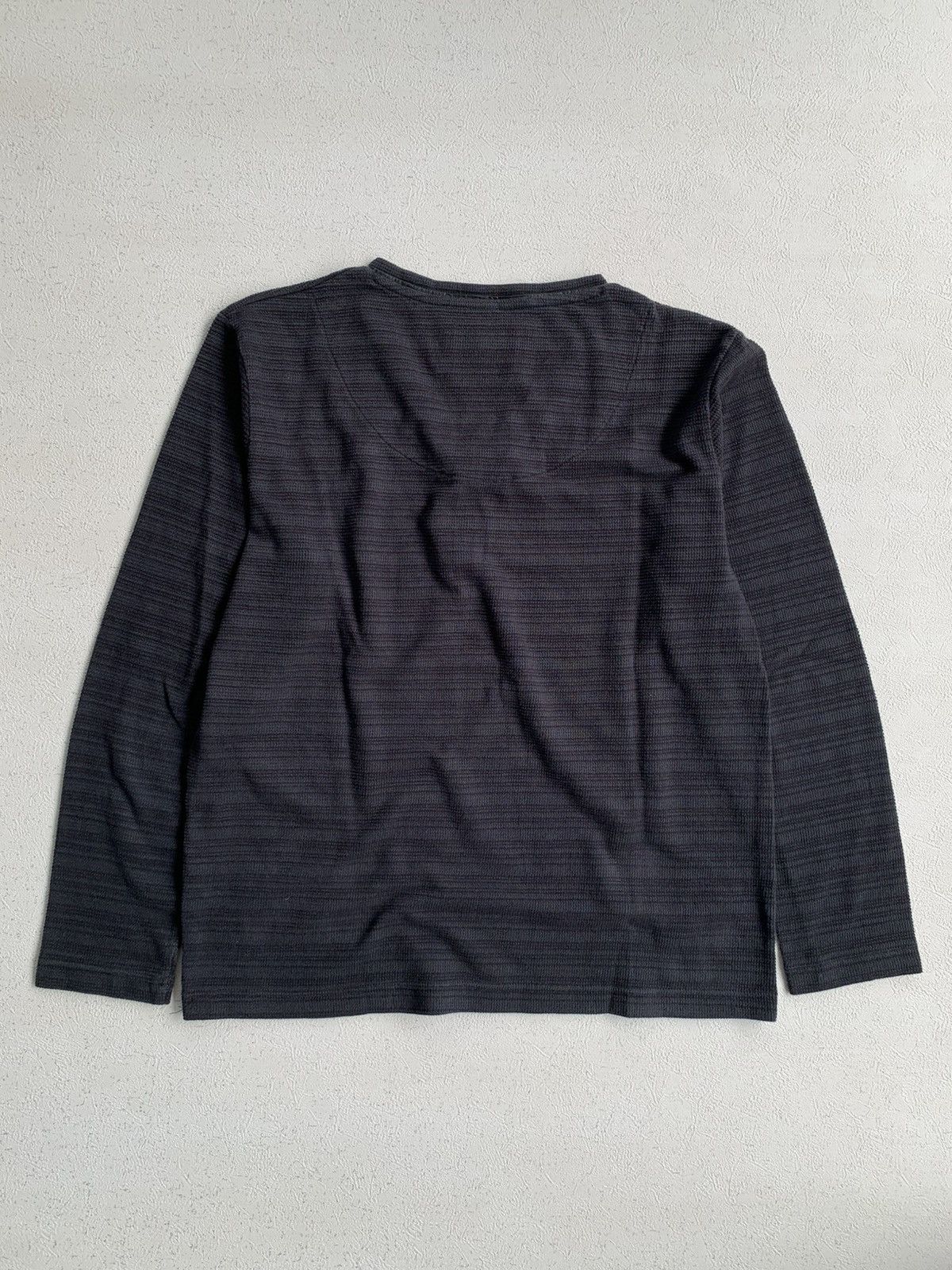 Japanese Brand Silent Eclipse Henley Long Sleeve LGB ifsixwasnine style Size US L / EU 52-54 / 3 - 10 Thumbnail