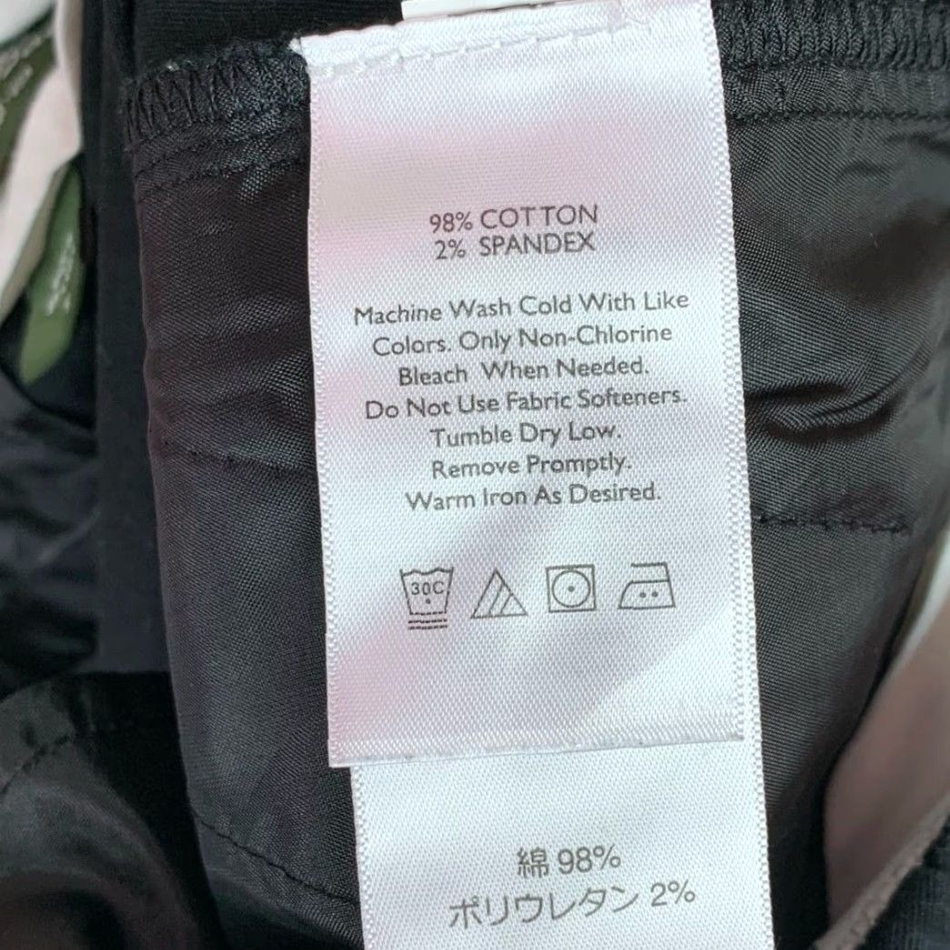 Eddie Bauer Eddie Bauer Womens Pants Black Mid Rise Chino Ankle Casual Stretch 10 Size 32" / US 10 / IT 46 - 6 Thumbnail