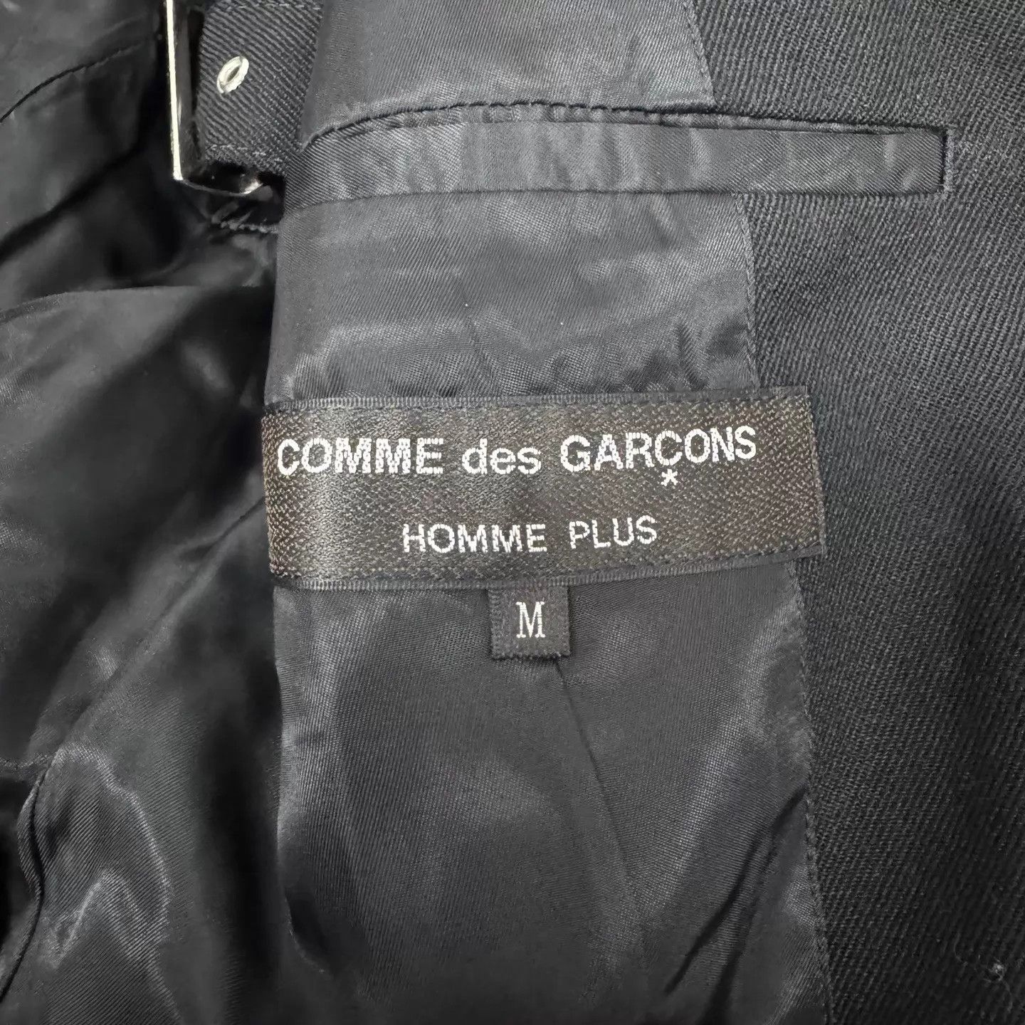 Comme des Garcons CDG Black Deconstructed Mid-Length Tailored Coat Size US M / EU 48-50 / 2 - 6 Thumbnail