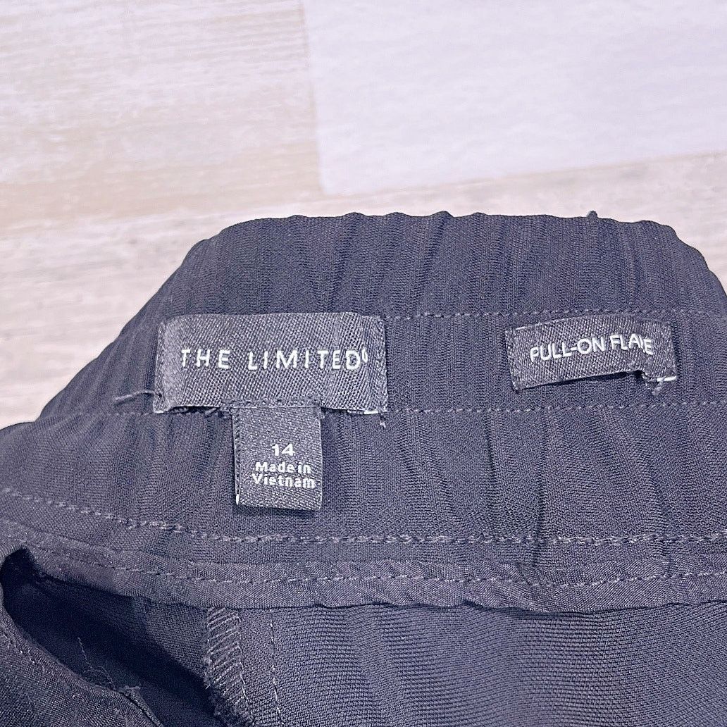 Other The Limited Pull On Flare Pants Black Womens 14 Size 36" / US 14 / IT 50 - 5 Thumbnail