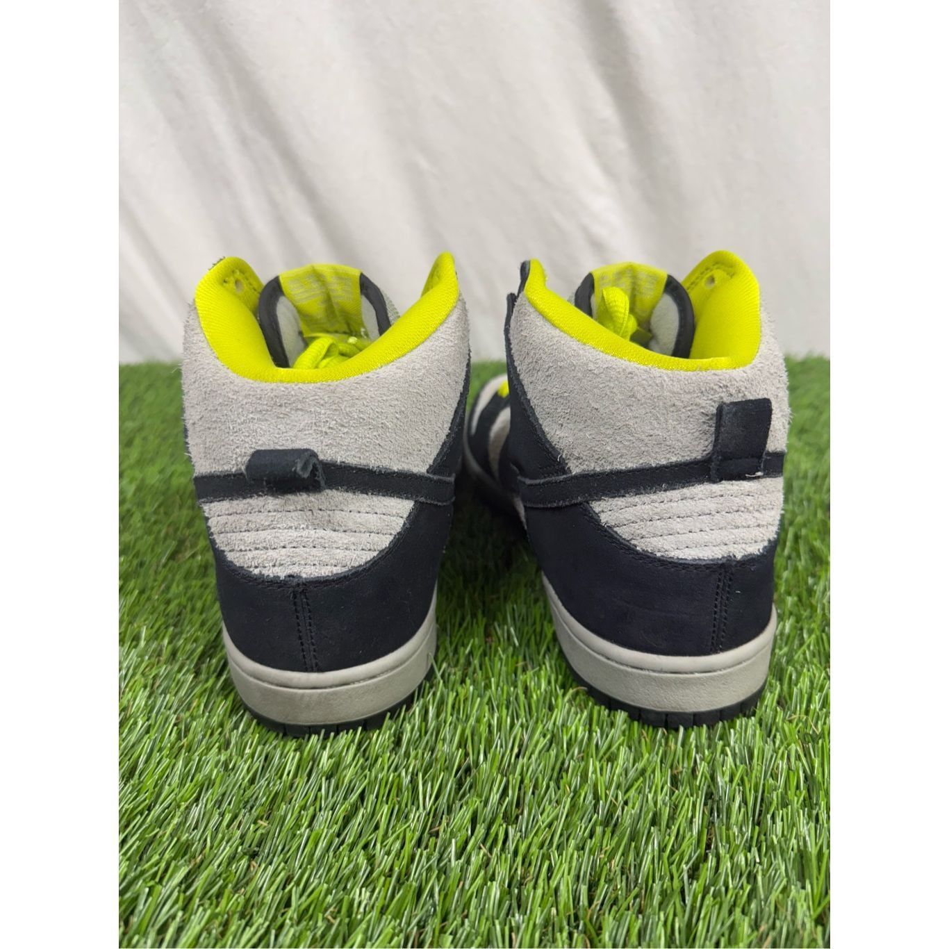 Nike Size 9 - Nike SB Dunk High-Top Men's Gray/Black Yellow 30505 Size US 9 / EU 42 - 3 Thumbnail