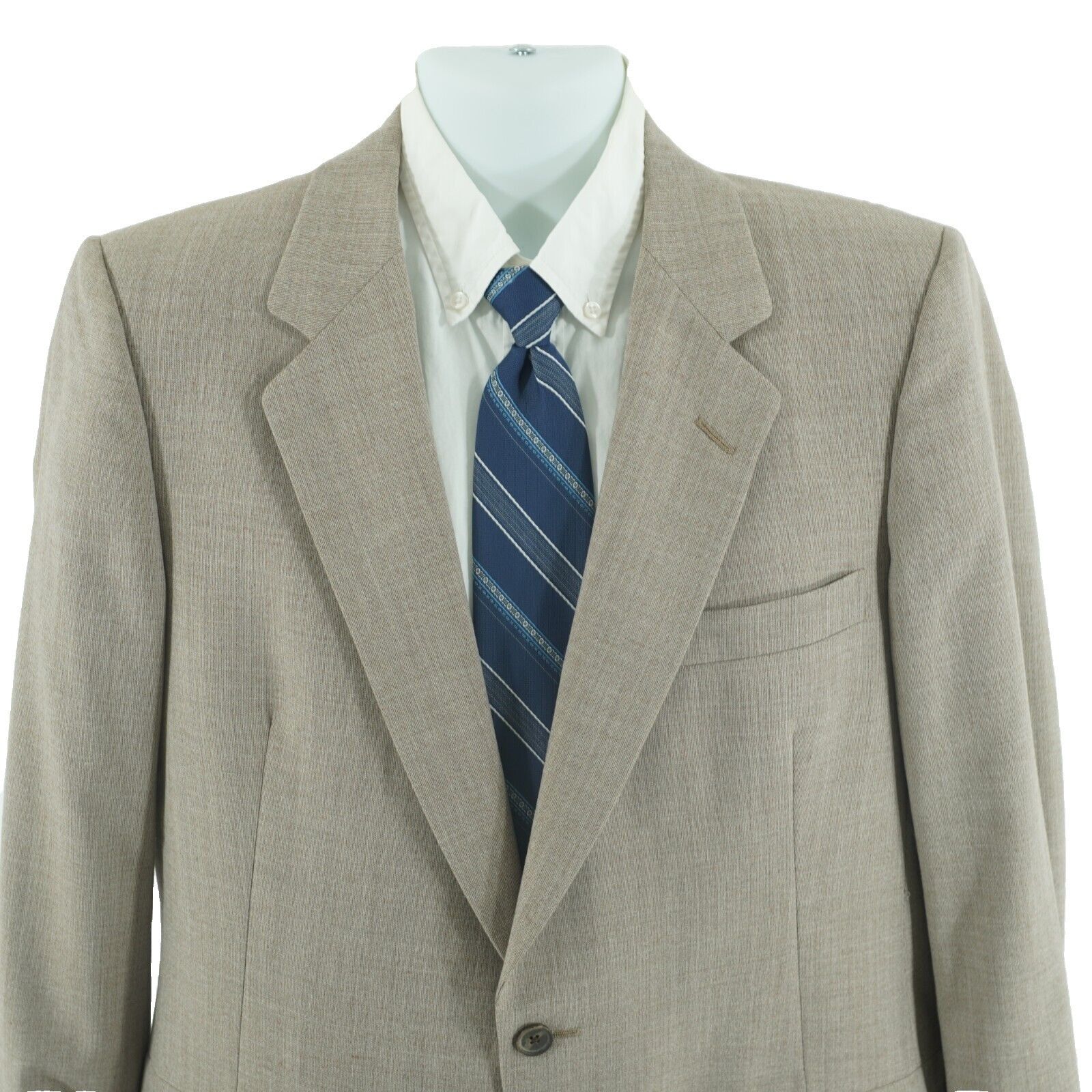 Hart Schaffner Marx Hart Schaffner Marx Christian Dior Wool Tan Red Green Check Size 40L - 1 Thumbnail