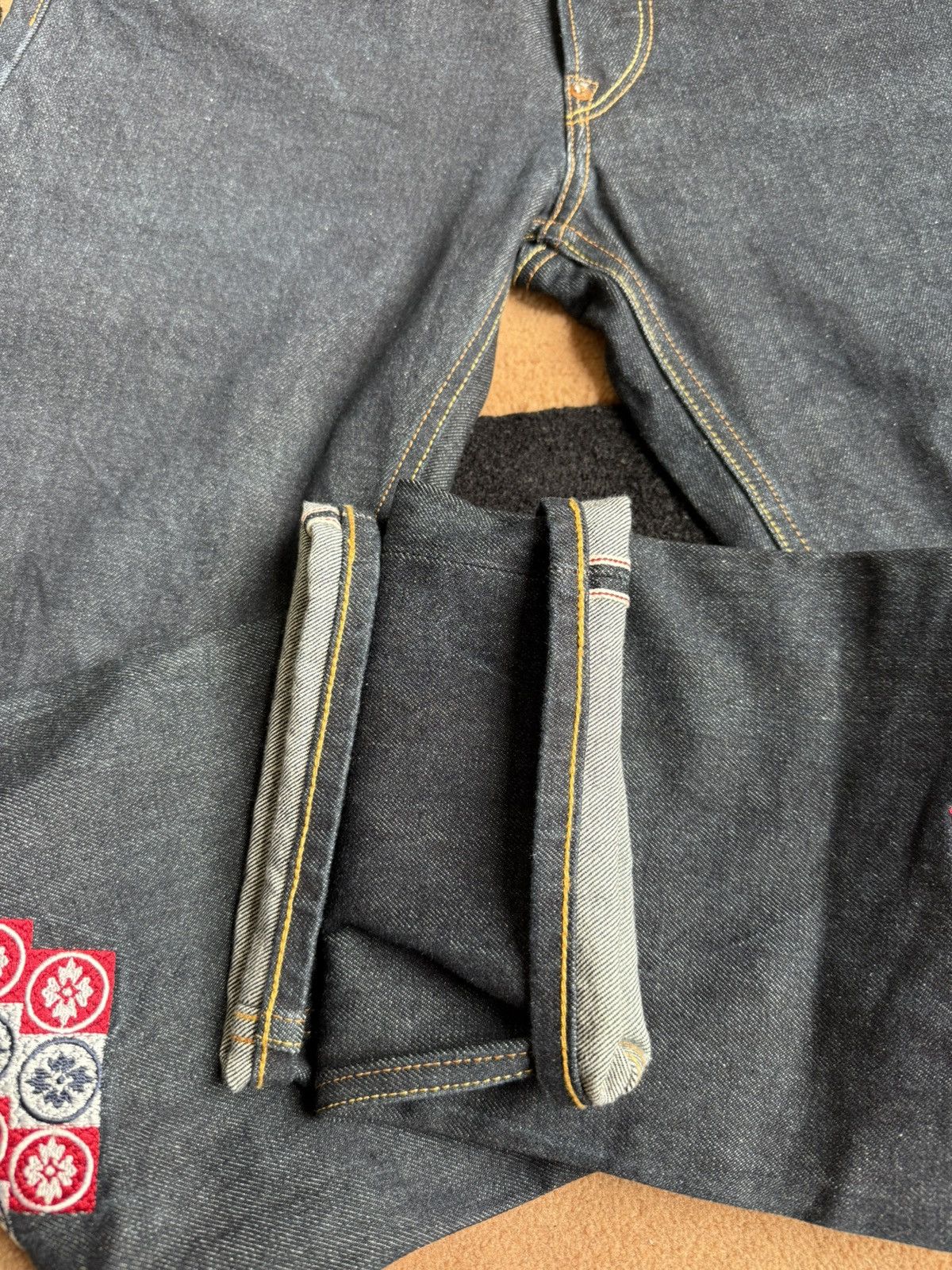 Evisu EVISU Mosaic embroidery daicock denim jeans size:30x34 Size US 30 / EU 46 - 7 Thumbnail