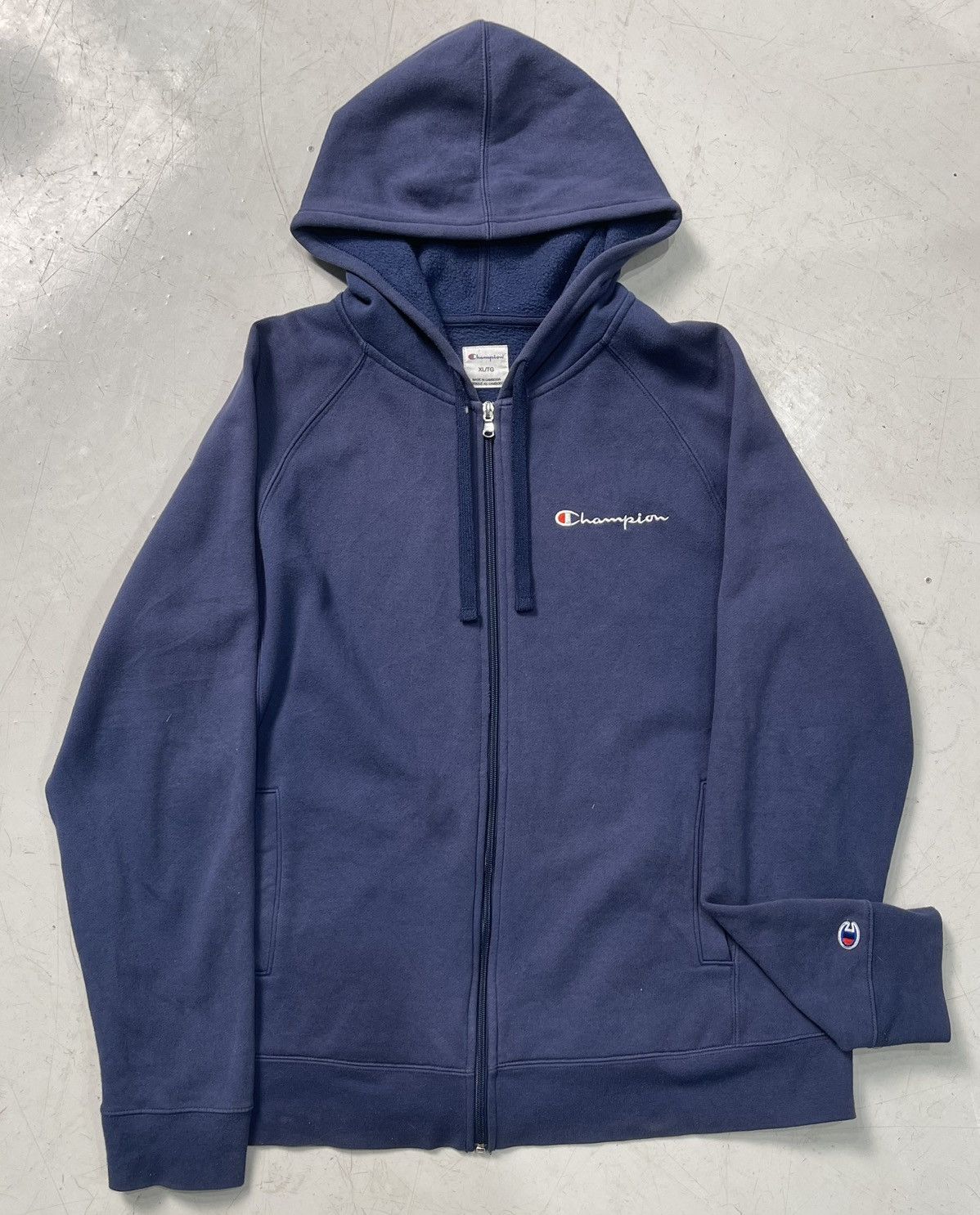 Champion Champion Zip Up Hoodie in Blue Size US XL / EU 56 / 4 - 2 Thumbnail
