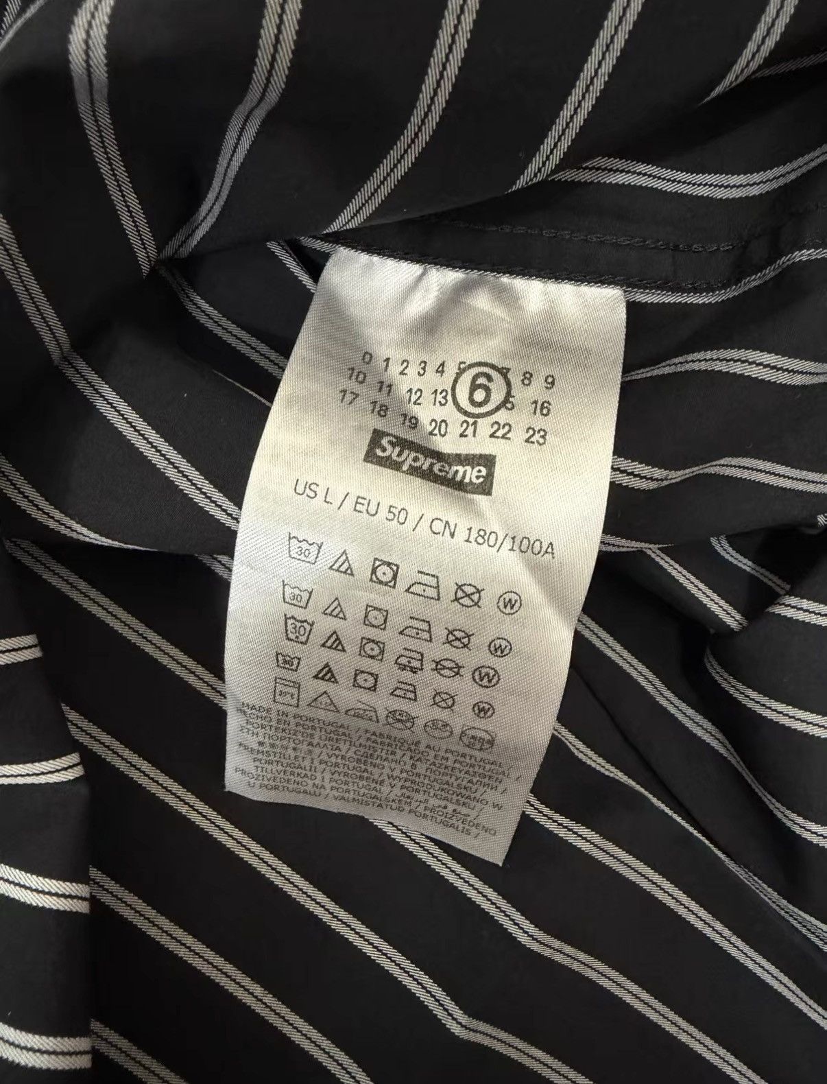 Supreme Supreme × MM6 Maison Margiela SS26 WEEK4 Stripe Shirt J34 Size US L / EU 52-54 / 3 - 4 Thumbnail