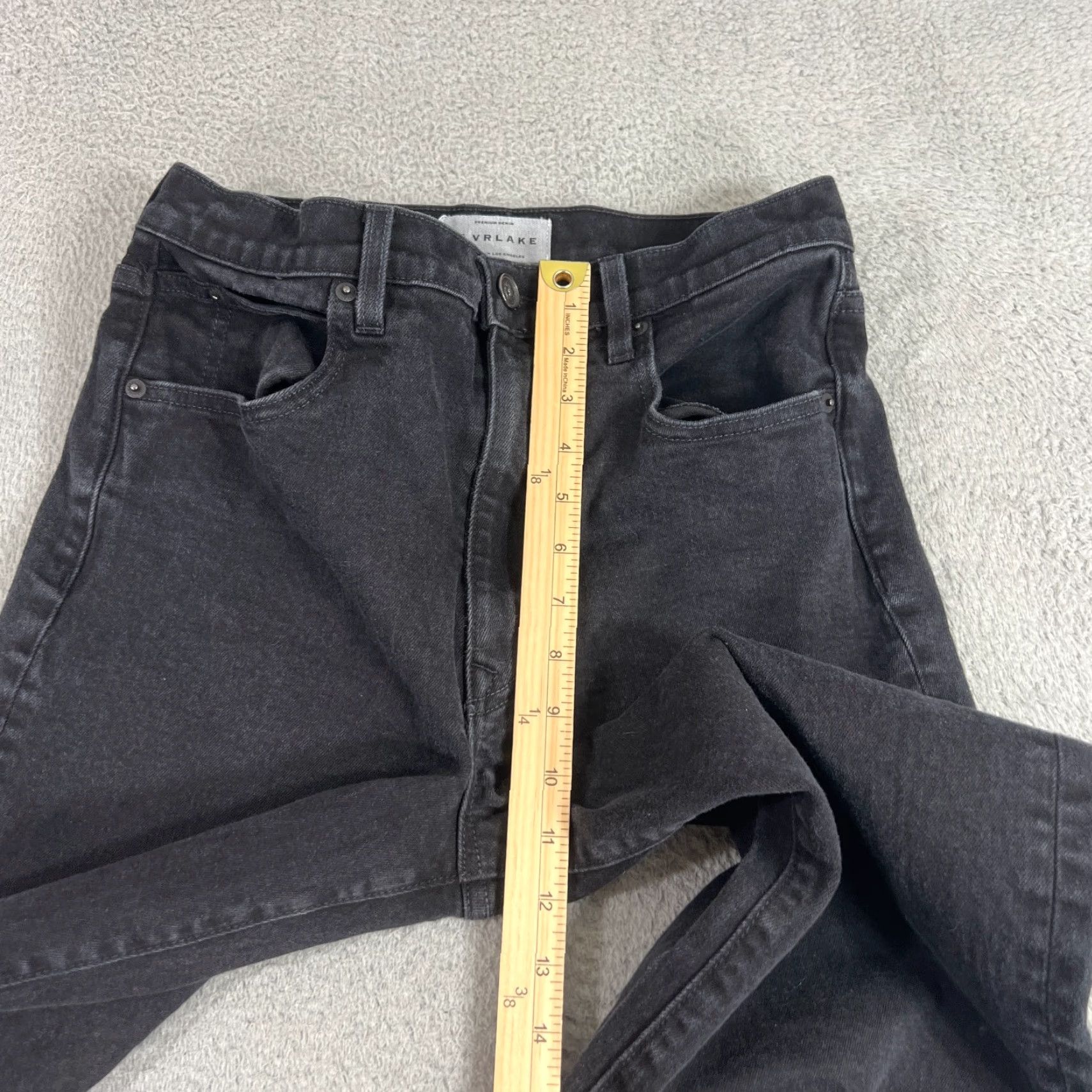 SLVRLAKE SLVRLAKE Jeans Womens 30 Grace Wide-Leg High Rise Black Wash USA Jet Black Wash Jeans Women's Slim, 5-Pocket Pockets Vintage: No - N/A Size 30" / US 8 / IT 44 - 4 Thumbnail