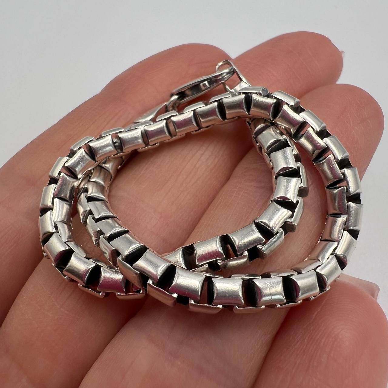 Sterling Silver Fine Vintage Sterling Silver 925 Chain Bracelet14.2 gr Size ONE SIZE - 7 Thumbnail