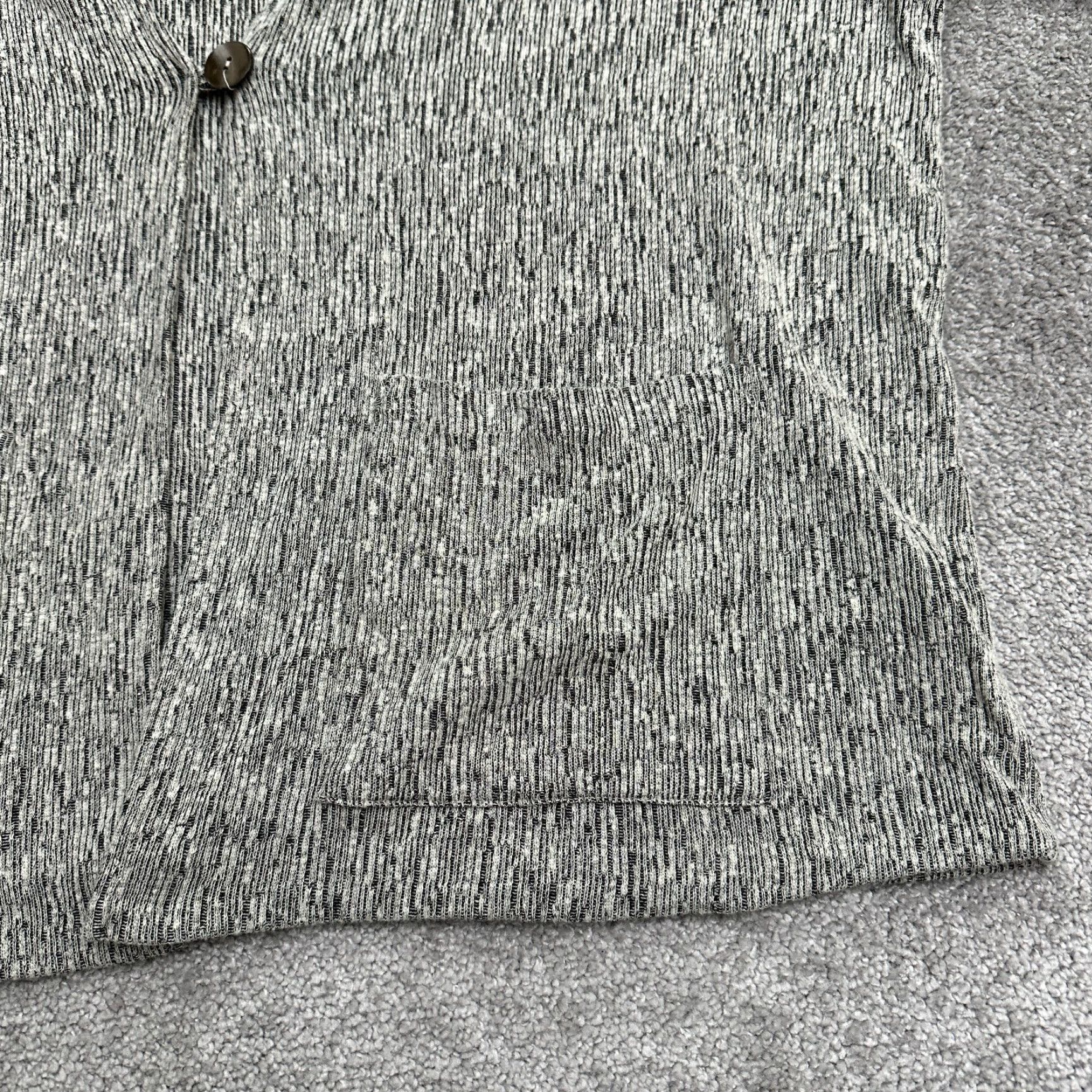 Vintage PureJill Linen Blend Top Women XS Gray Short Sleeve Pocket Soft Stretch Size XS / US 0-2 / IT 36-38 - 4 Thumbnail