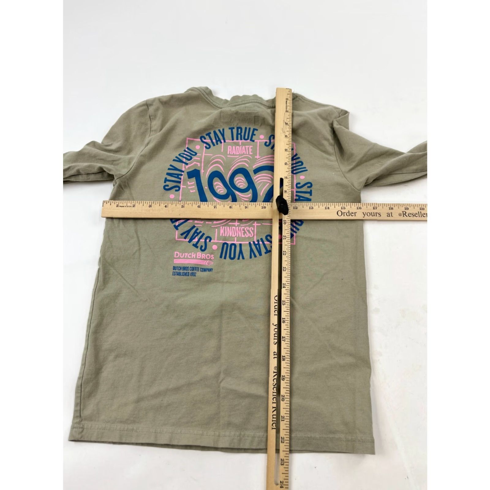 Vintage Dutch Bros Shirt Womens S Green Stay True Stay You 1992 Tee Coffee Size S / US 4 / IT 40 - 6 Thumbnail