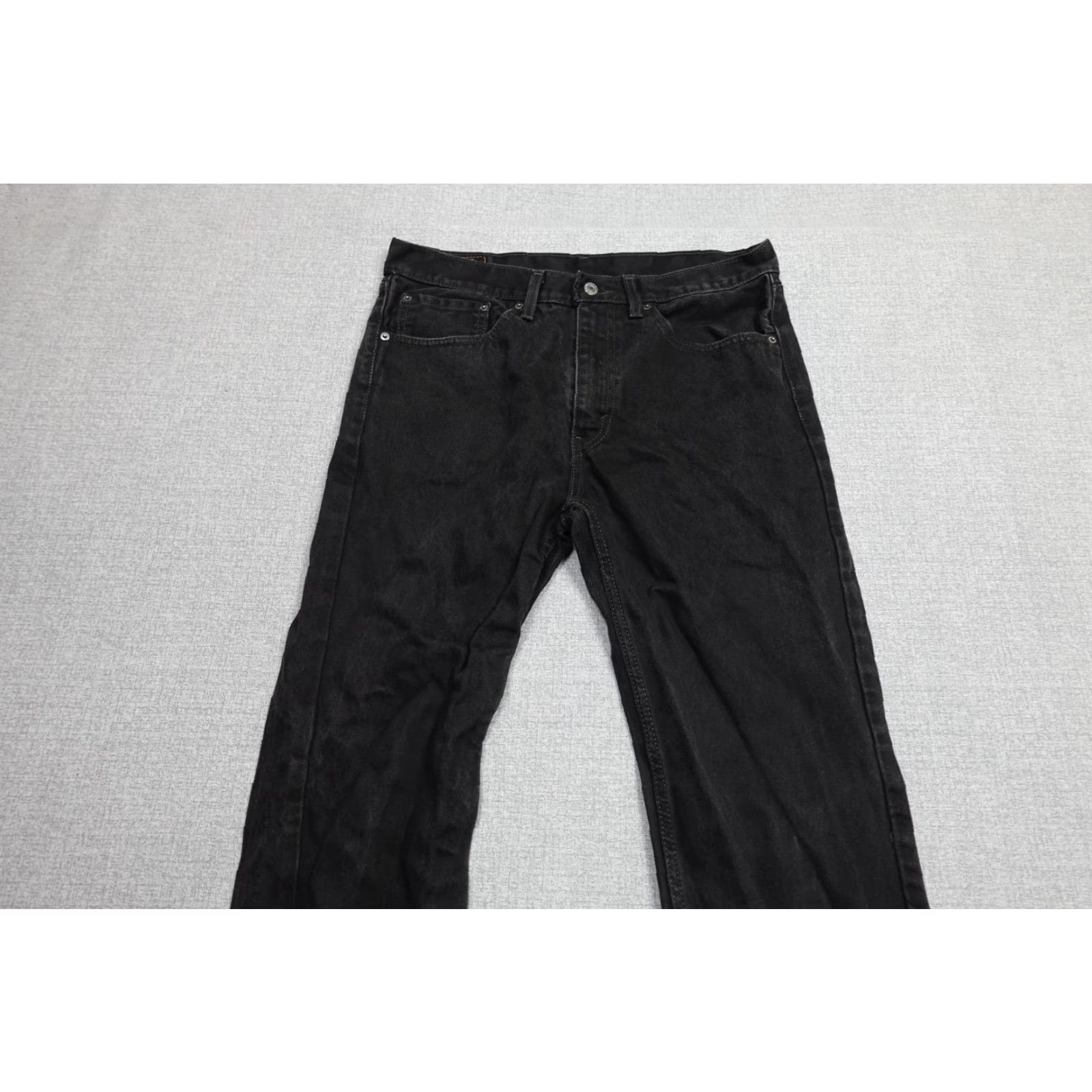 Levi's Levi's 505 Jeans Mens 34x34 Black Straight Leg Denim Classic USA Style Size US 34 / EU 50 - 4 Thumbnail