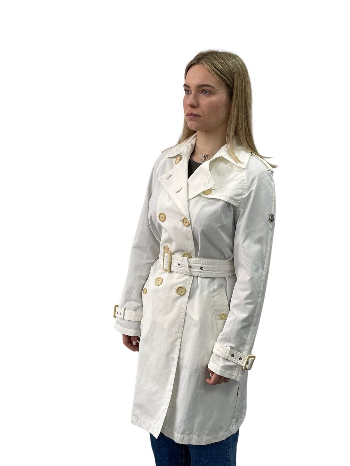 Moncler Authentic Moncler Women Trench Coat Size 2 (M) Size M / US 6-8 / IT 42-44 - 2 Thumbnail