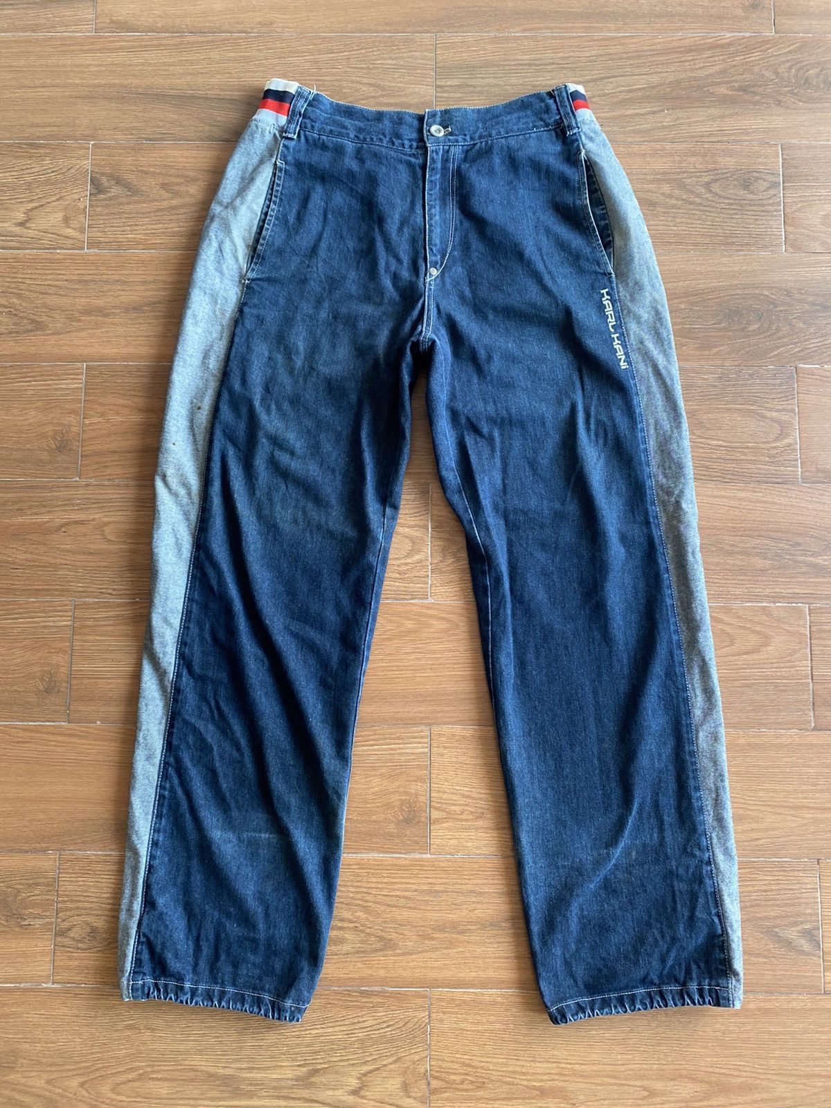 Japanese Brand × Karl Kani × Vintage Karl Kani rap denim jeans big logo y2k Size US 34 / EU 50 - 2 Thumbnail