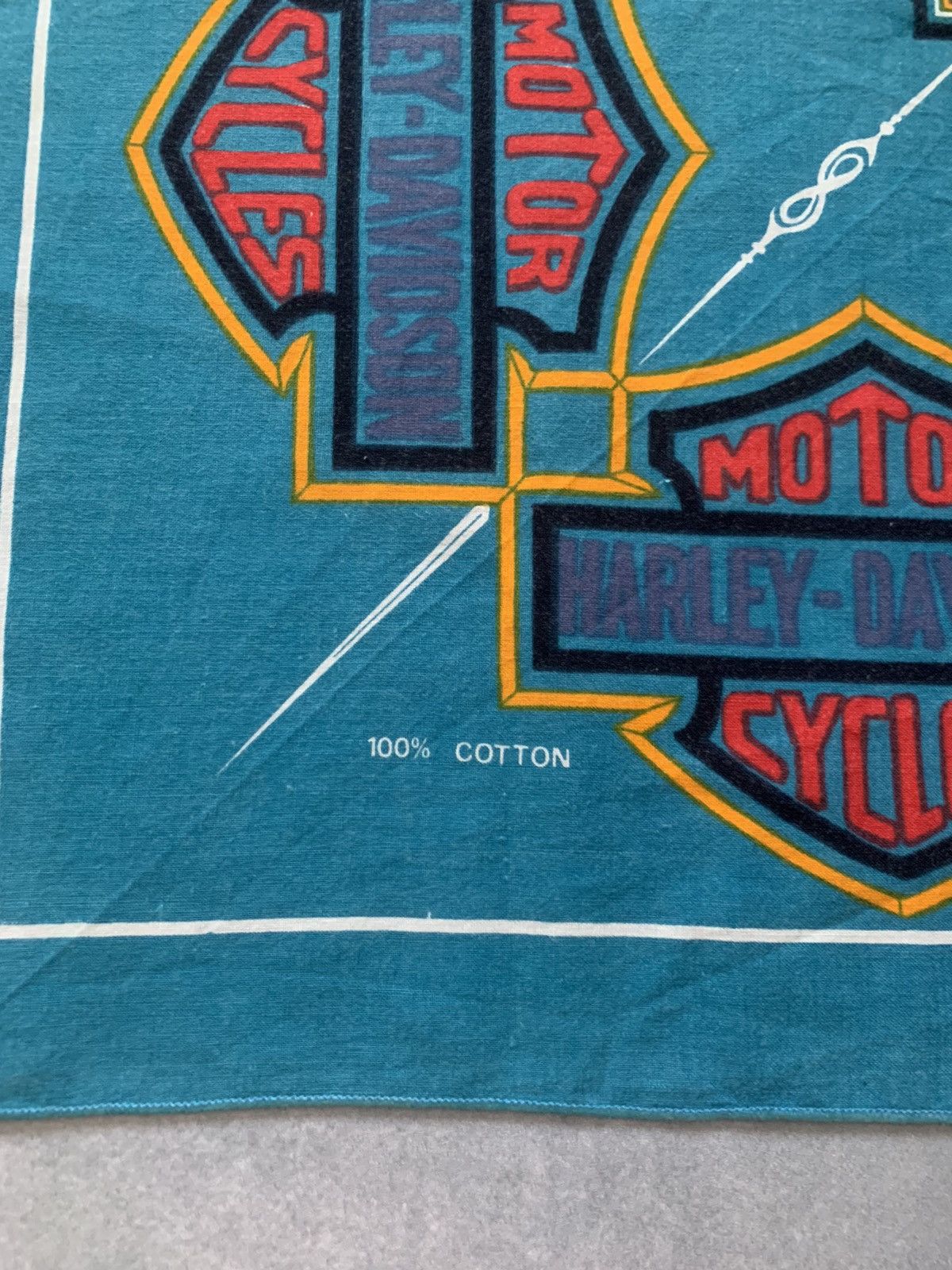 Harley Davidson × Vintage Vintage 1989 Harley-Davidson 3D Emblem bandana scarf Size ONE SIZE - 5 Thumbnail