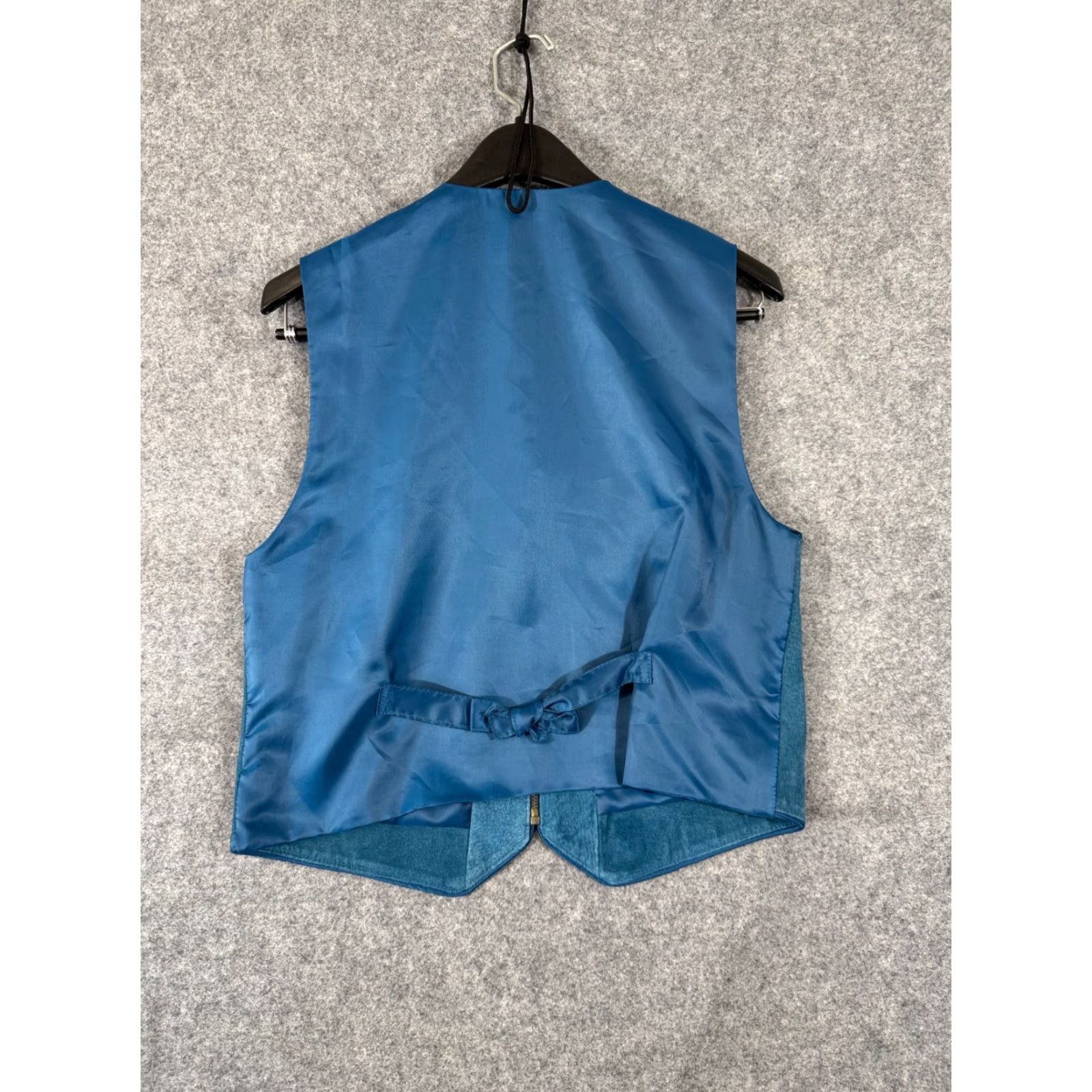 Vintage VINTAGE Marsh Landing Leather Vest Womens Petites S Blue Lined Zip Front 90s Western Casual Womens Vest Size S / US 4 / IT 40 - 6 Thumbnail