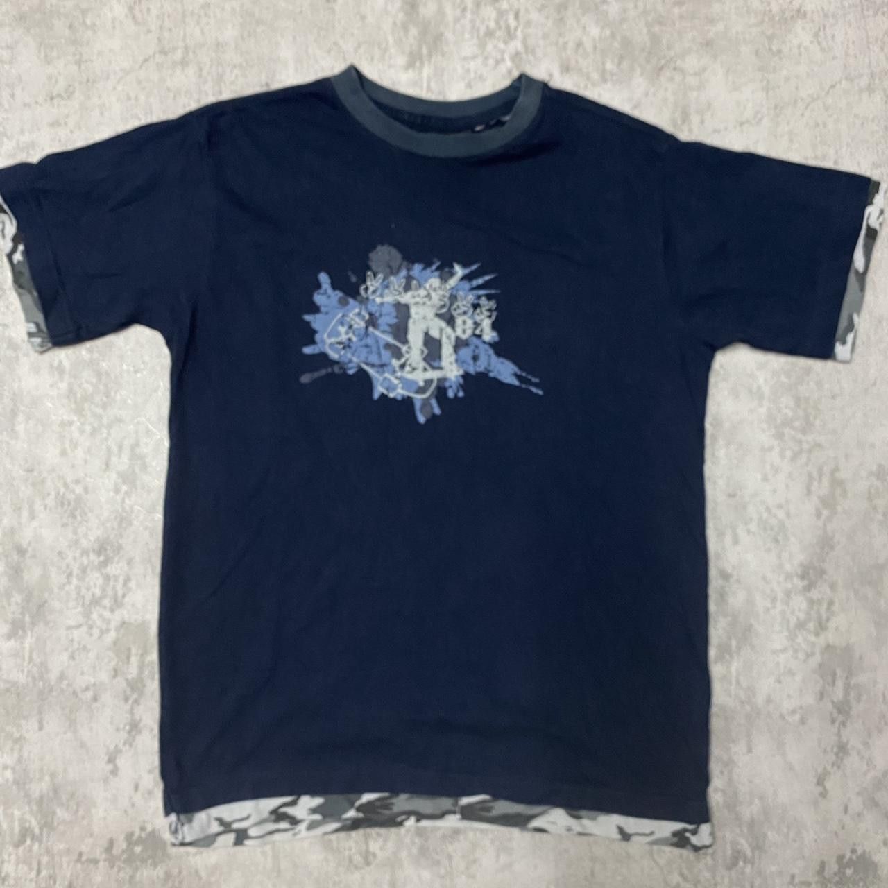 Other Black and blue skater tee with a unique design #skaterstyle Size US S / EU 44-46 / 1 - 1 Thumbnail