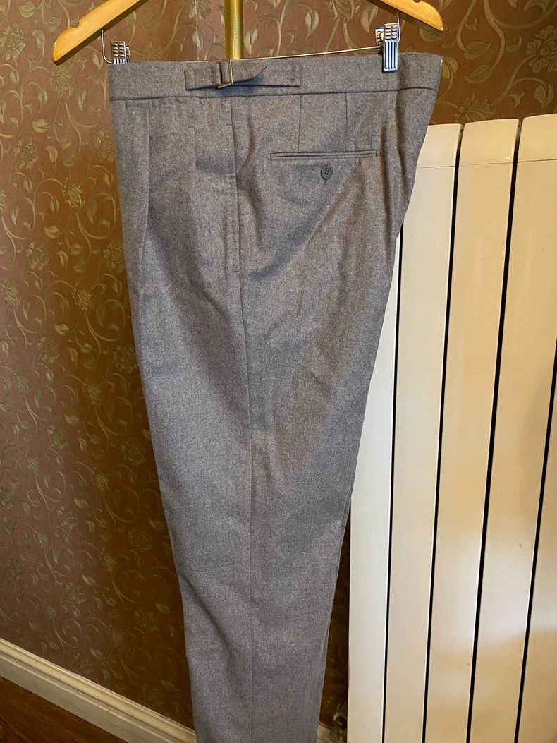 Loro Piana LORO PIANA Double pleated cashmere suit Size 50L - 6 Thumbnail