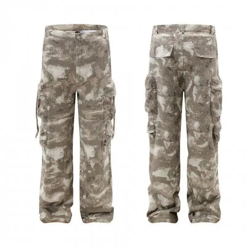 Japanese Brand Retro loose wide leg camouflage jeans Size US 32 / EU 48 - 5 Thumbnail
