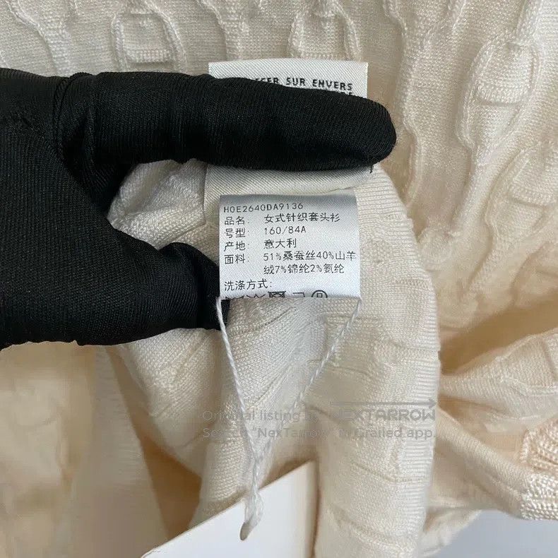 Hermes Hermes Cashmere and goat cashmere mixed knit vest with ful Size XS / US 0-2 / IT 36-38 - 6 Thumbnail