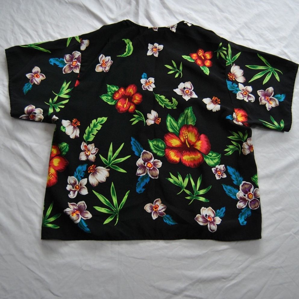 Other Promises Promises Hawaiian Button Down Shirt Size XL / US 12-14 / IT 48-50 - 5 Thumbnail