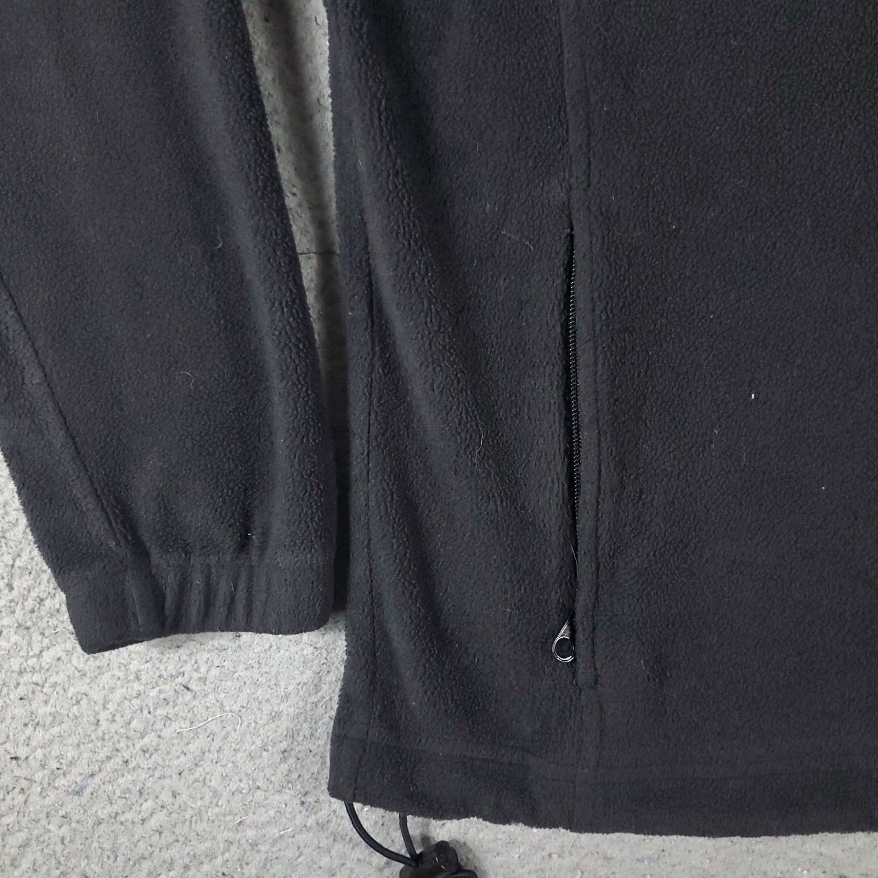 Vintage Columbia Jacket Womens Medium Black Fleece Full Zip Up Sweatshirt Sweatshirt (Jacket) Size M / US 6-8 / IT 42-44 - 3 Thumbnail