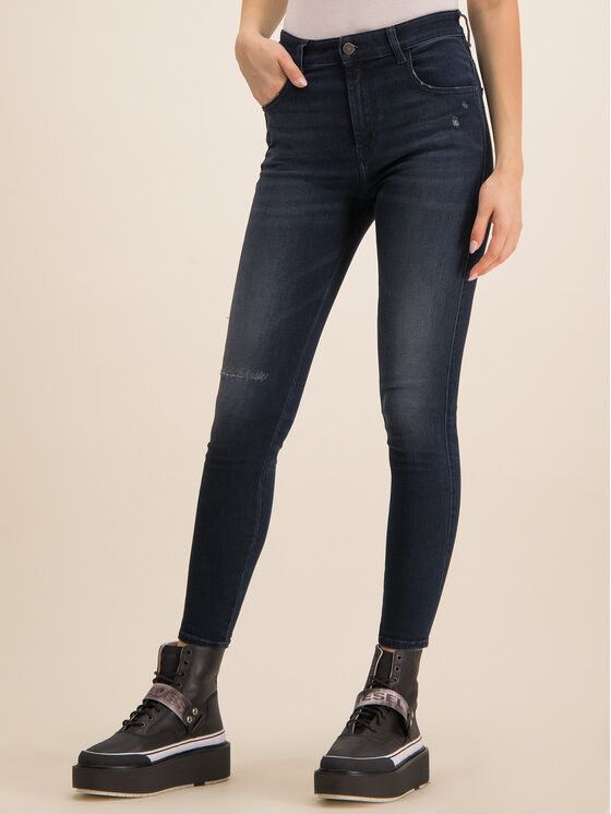 Diesel SLANDY-HIGH 0870C W25/L30 Blue Stretch Jeans 70521 Size 25" / US 0 / IT 36 - 1 Thumbnail