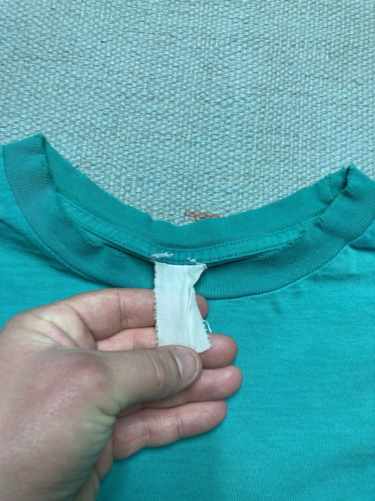Carhartt × Vintage Carhartt pocket t shirt teal blue aqua distressed boxy XL Size US XL / EU 56 / 4 - 5 Thumbnail