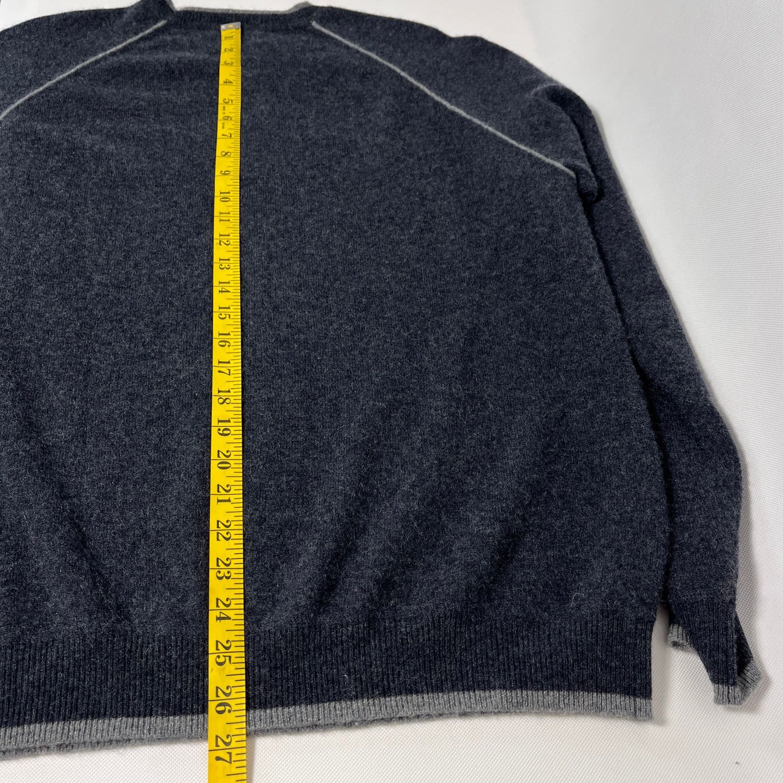 Other Hammacher Schlemmer 100% Cashmere Sweater Grey Washable Size US L / EU 52-54 / 3 - 7 Thumbnail