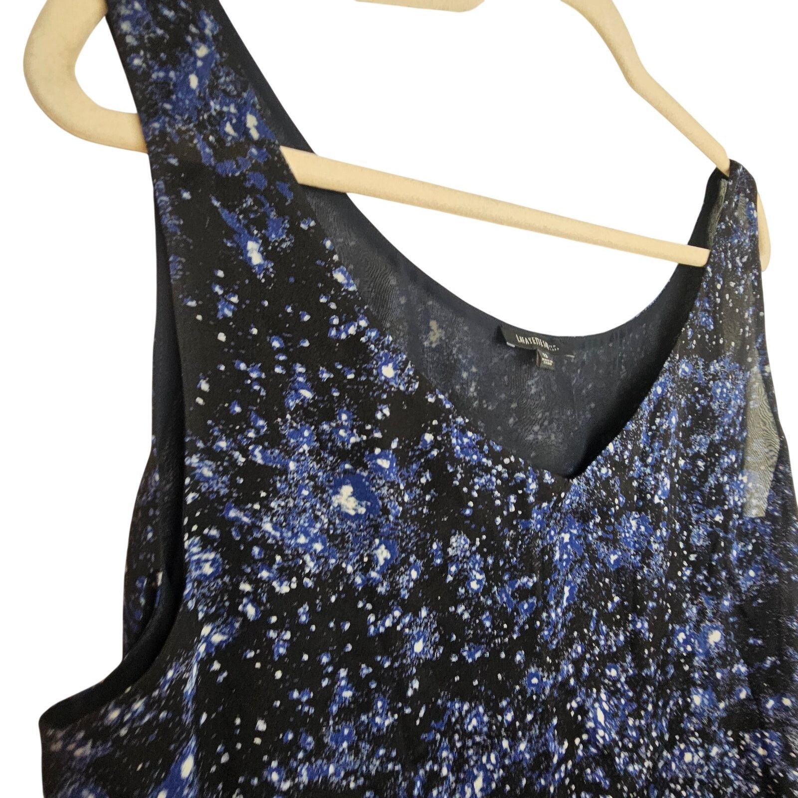 Lafayette 148 Lafayette 148 Women Silk Celestial Overlay Sleeveless Blouse Size XL / US 12-14 / IT 48-50 - 4 Thumbnail