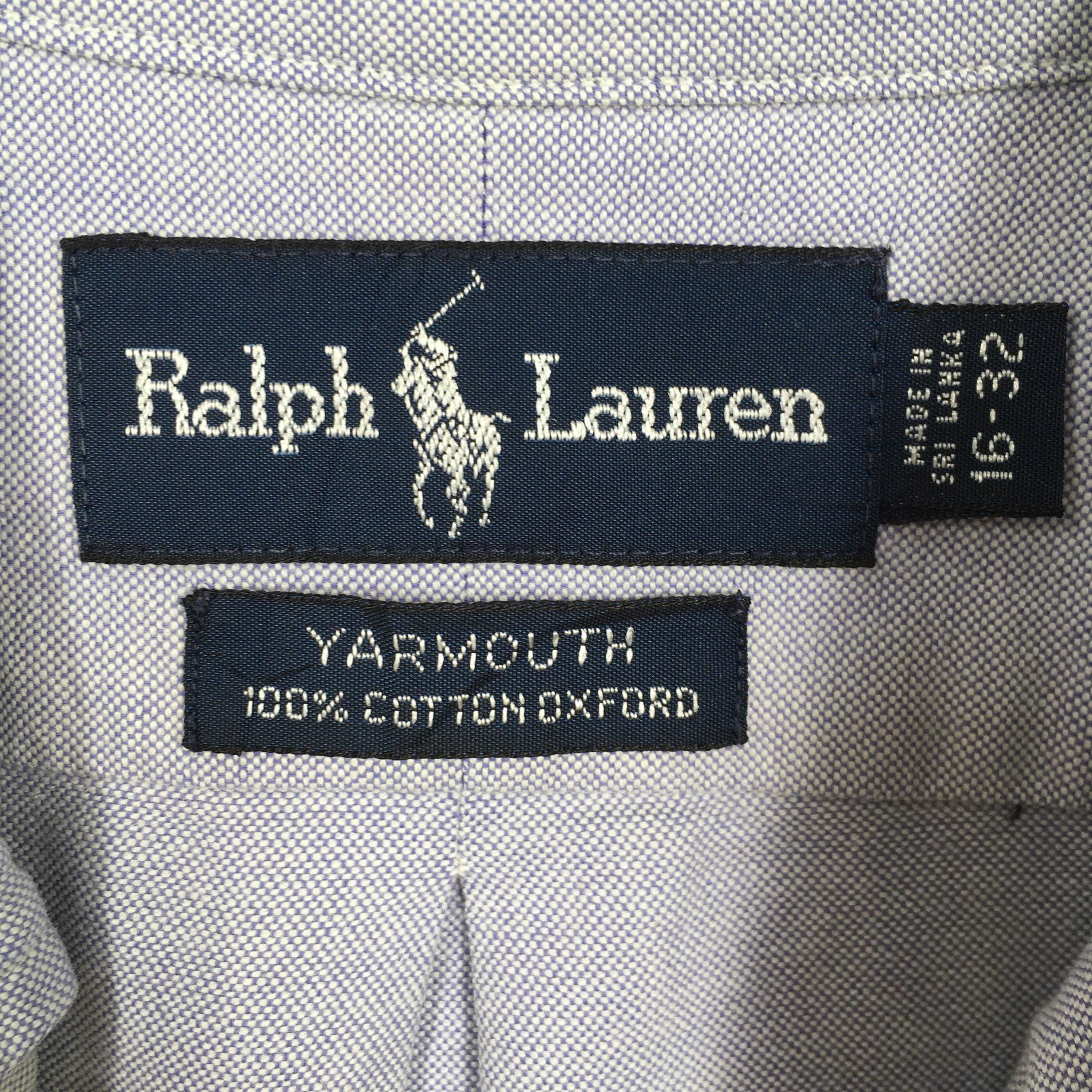 Polo Ralph Lauren × RRL Ralph Lauren × Ralph Lauren Vintage Ralph Lauren Blue Casual Shirt XLarge Size US XL / EU 56 / 4 - 5 Thumbnail