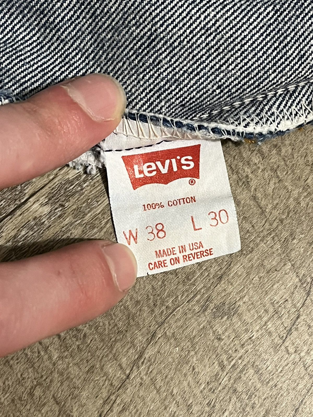 Levi's Vintage Clothing Vintage Levi’s 505 Orange Tab 80s Straight Leg 38X30 See Pic Size US 38 / EU 54 - 5 Thumbnail