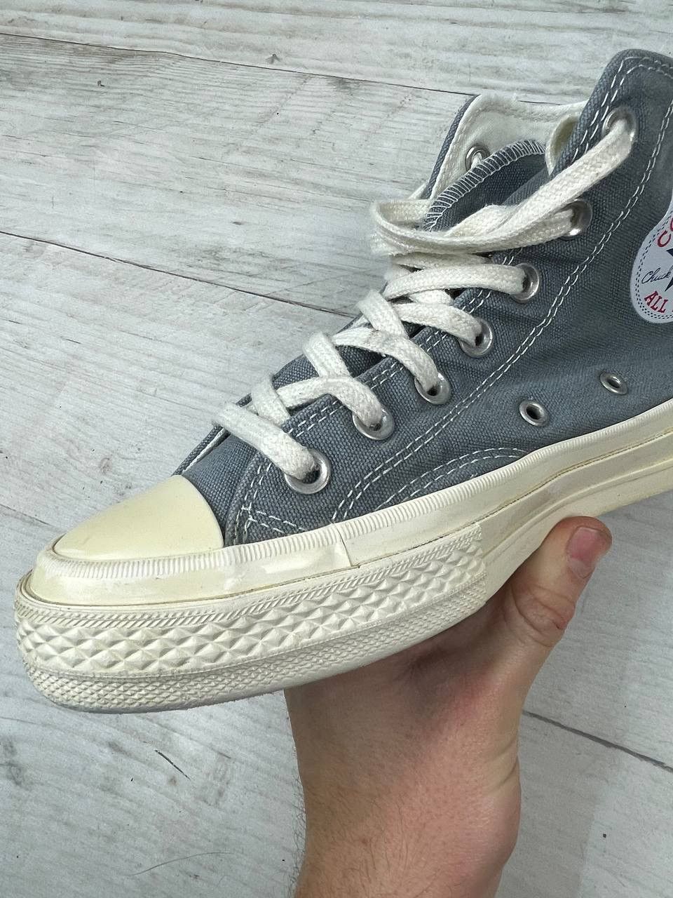 Comme des Garcons PLAY × Converse Comme des Garçons x Converse High Top CDG Sneakers Size US 6.5 / IT 36.5 - 12 Thumbnail