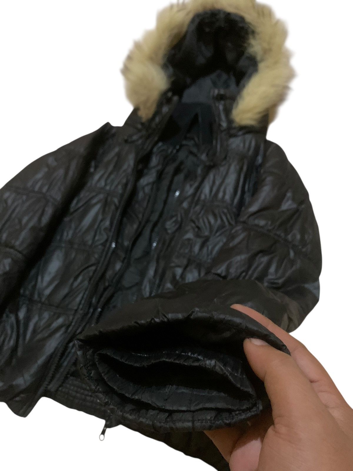 Le Grande Bleu (L.G.B.) T.T.U puffer raccoon fur hooded jacket double layer Size US S / EU 44-46 / 1 - 6 Thumbnail