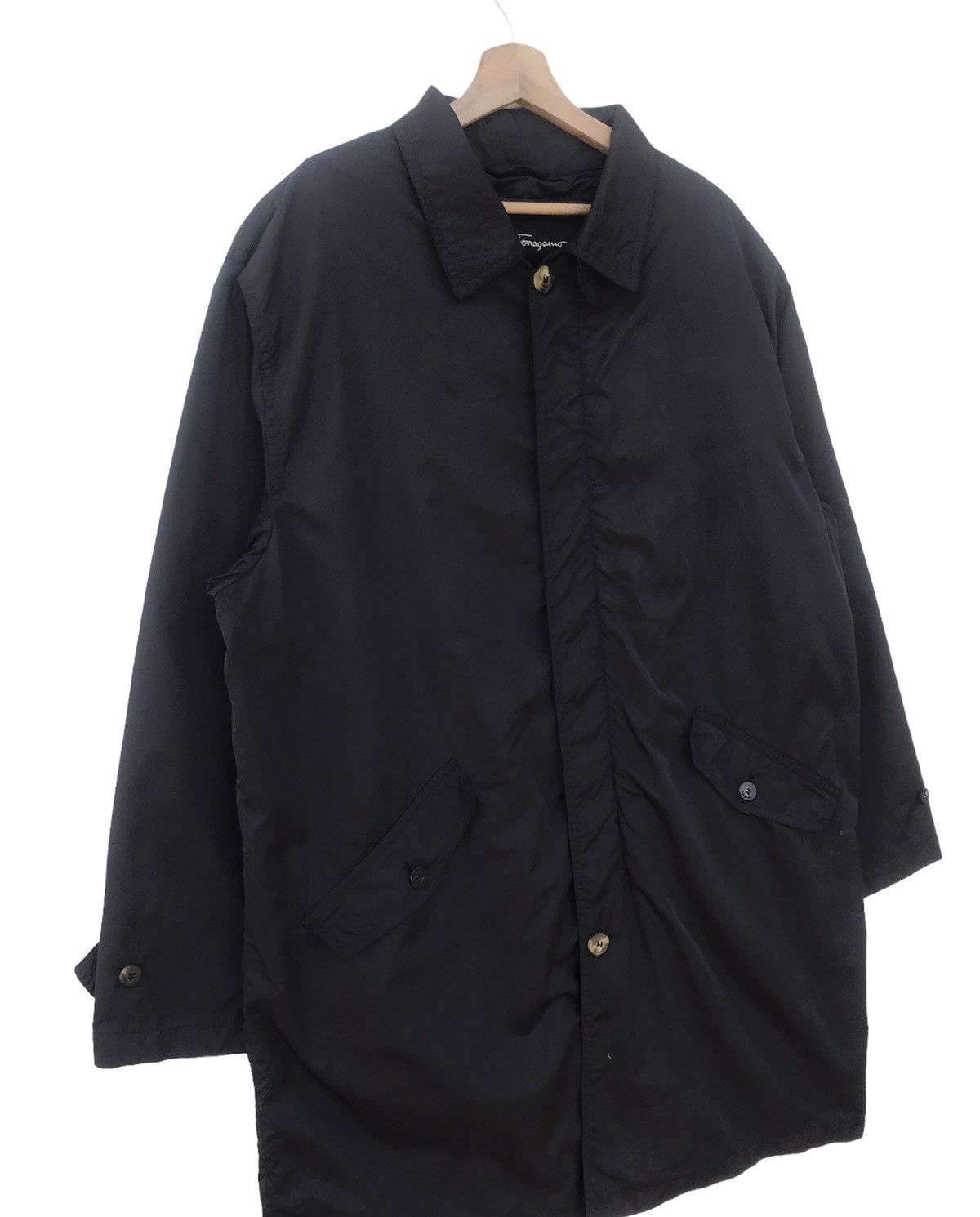Salvatore Ferragamo Salvatore Ferragamo Italy Archival Long Coat Model T7500 Size US L / EU 52-54 / 3 - 6 Thumbnail