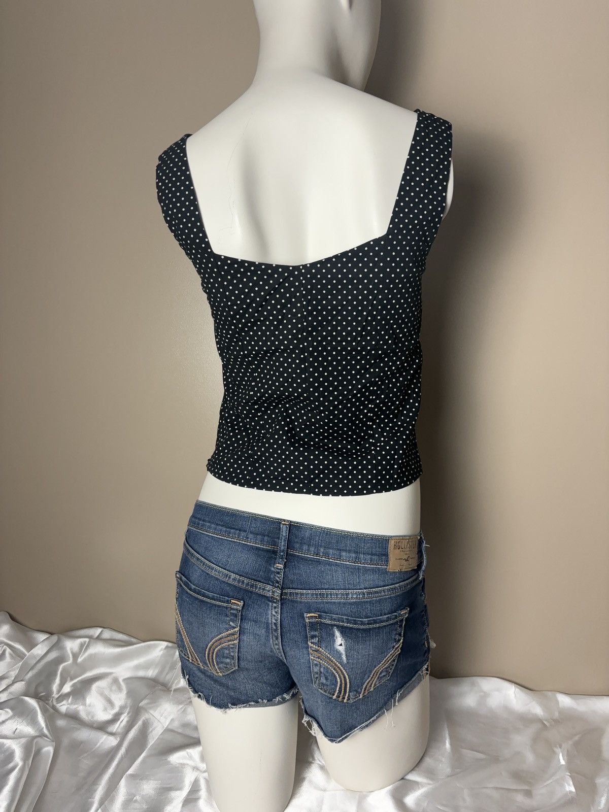 Vintage Polka Dot Printed Vintage Tank Top Size M / US 6-8 / IT 42-44 - 4 Thumbnail