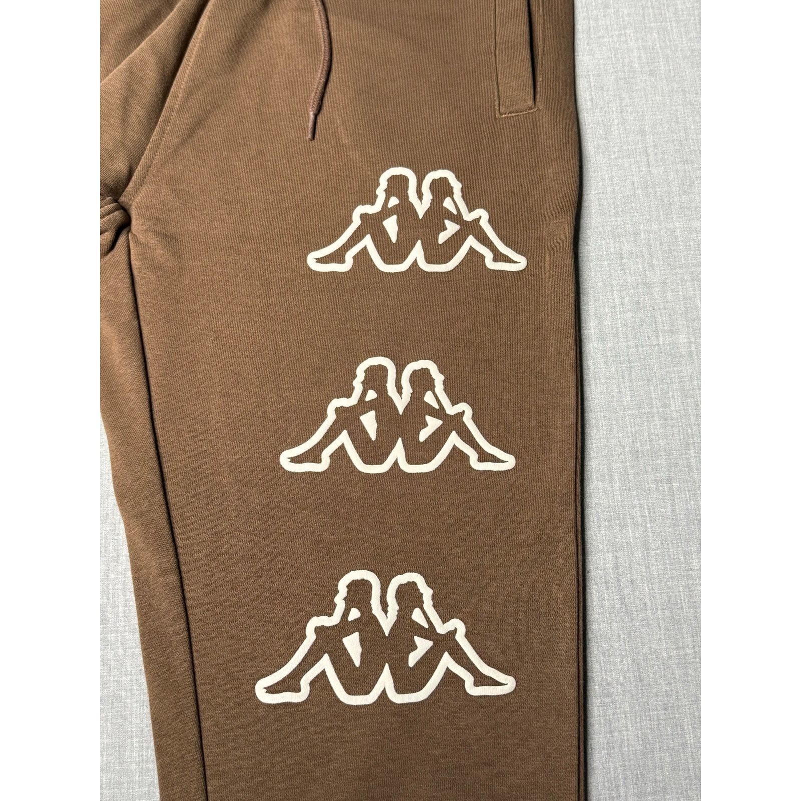 Kappa Kappa Brown Puff Print Logo Jogger Sweatpants Medium Size US 28 / EU 44 - 6 Thumbnail