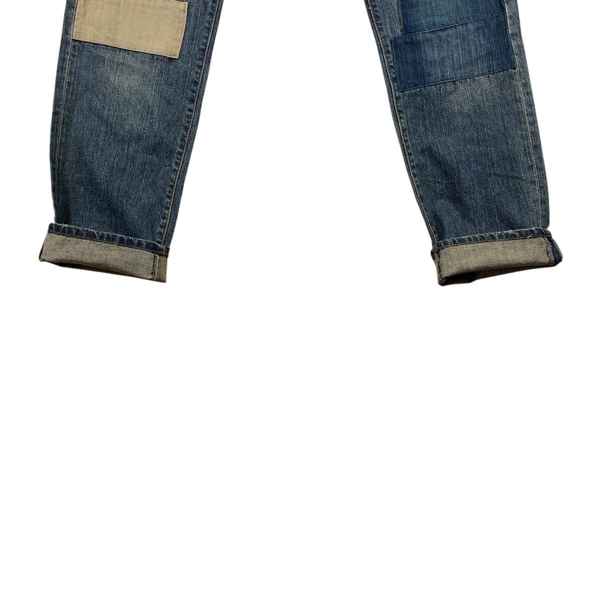 If Six Was Nine × Japanese Brand JAPANESEBRAND patchwork blue jeans Size US 30 / EU 46 - 12 Thumbnail