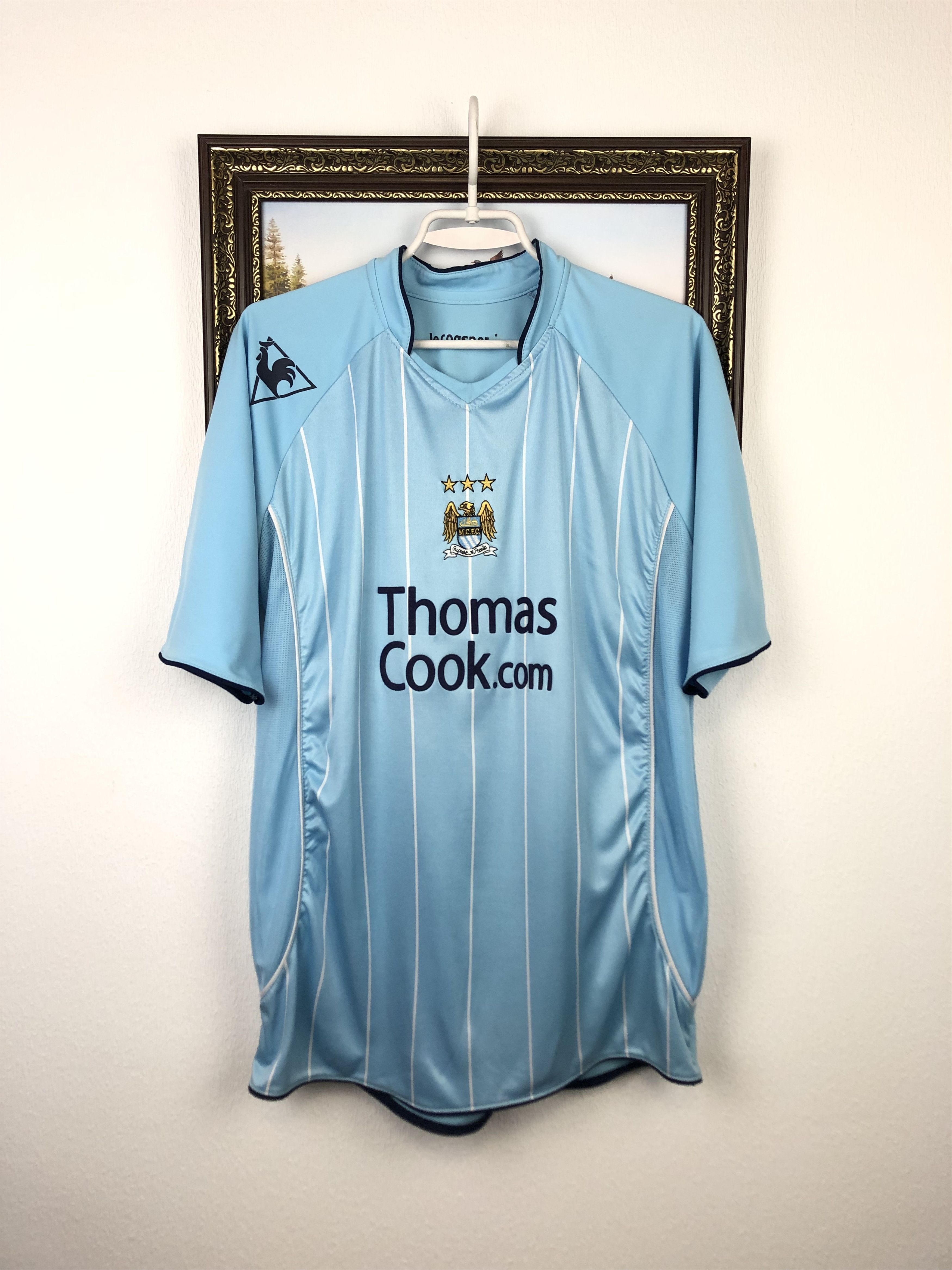 Vintage Manchester City football shirt 2007 Soccer Jersey Trikot Size US M / EU 48-50 / 2 - 1 Thumbnail