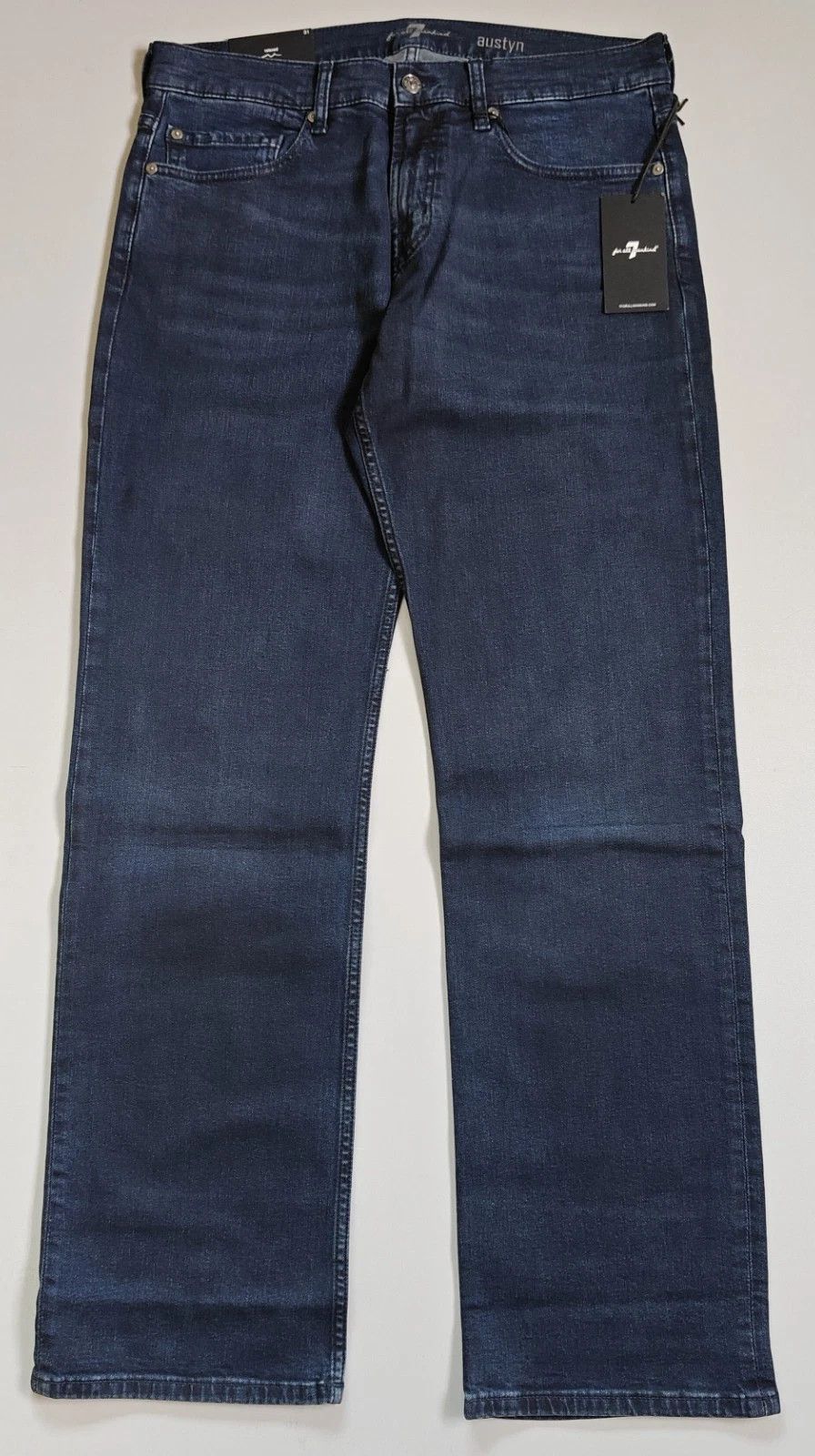 7 For All Mankind 7 For All ManKind Austyn River Water Straight Jeans T / 6067 Size US 31 - 2 Thumbnail